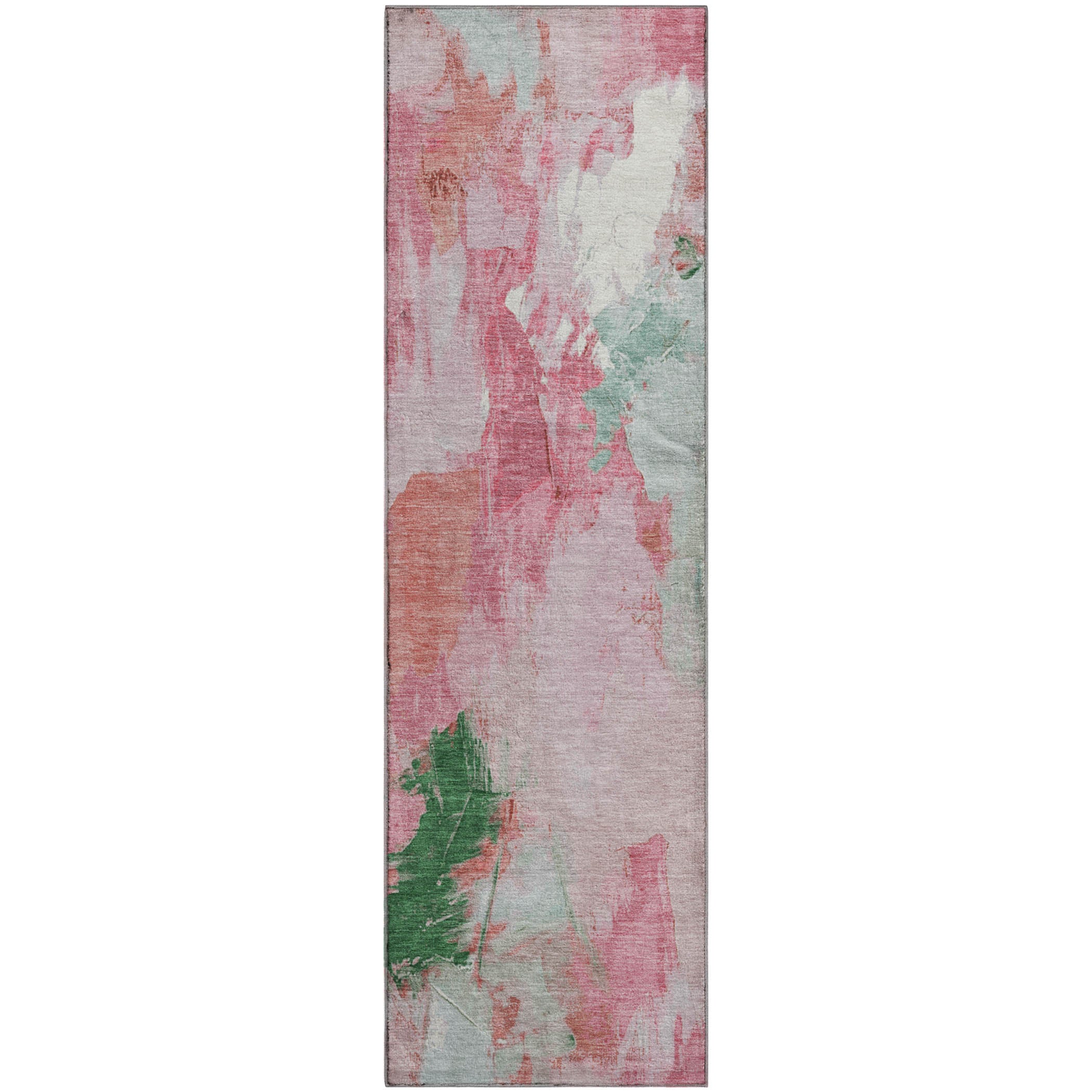 Reykjavik Machine Washable Transitional Blush Pink Rug 2'3" x 7'6" #shape_Runner