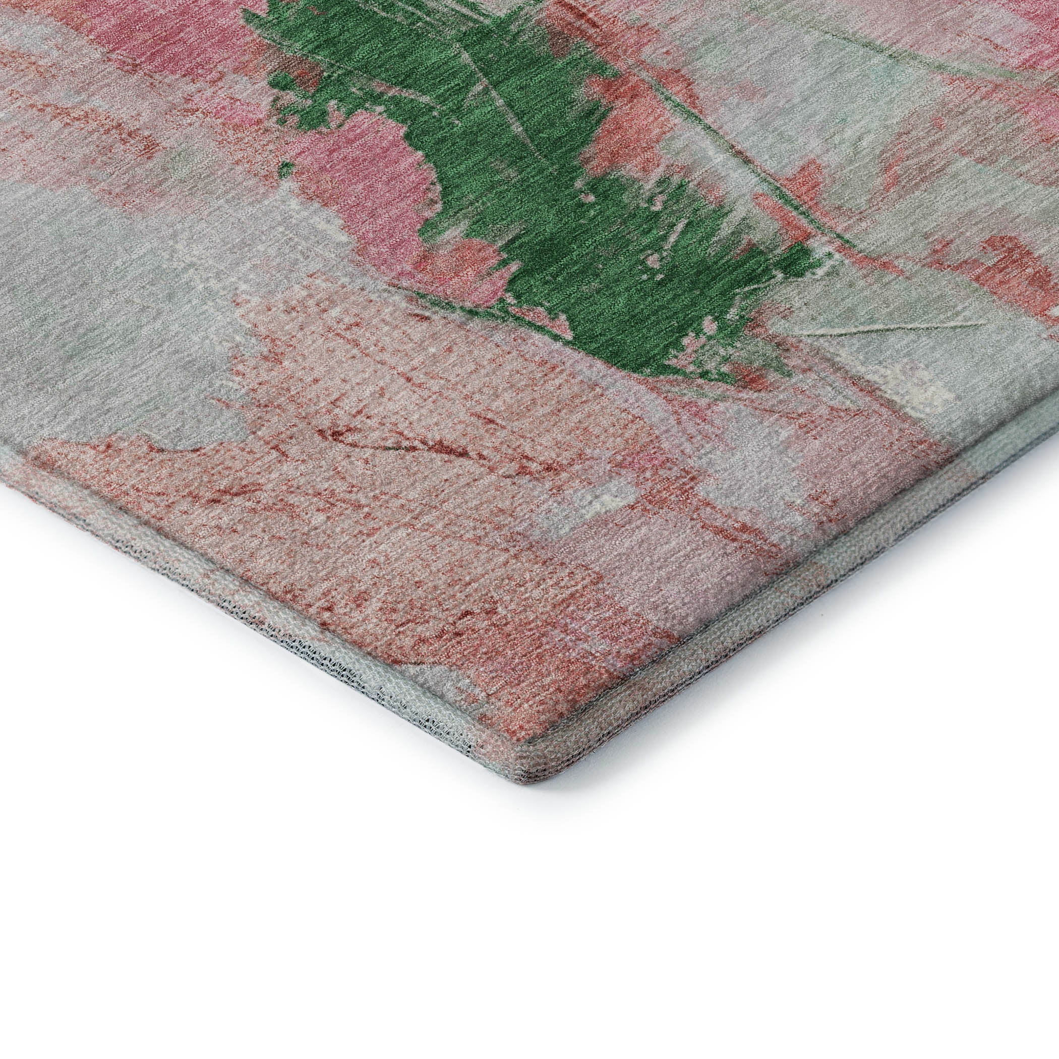 Reykjavik Machine Washable Transitional Blush Pink Rug 1'8" x 2'6" #shape_Rectangle