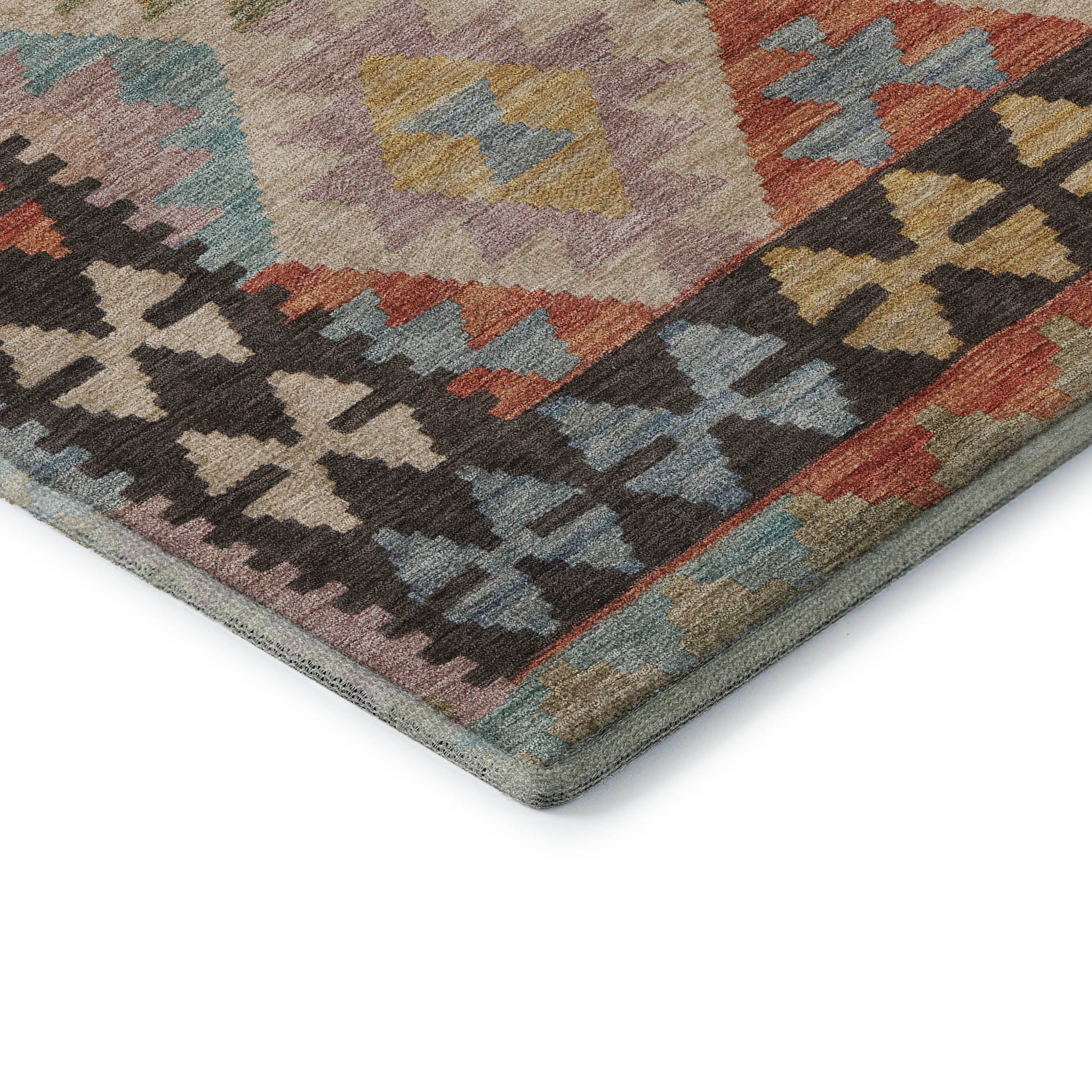 Chiang Mai Machine Washable Transitional Paprika Orange Rug 1'8" x 2'6" #shape_Rectangle
