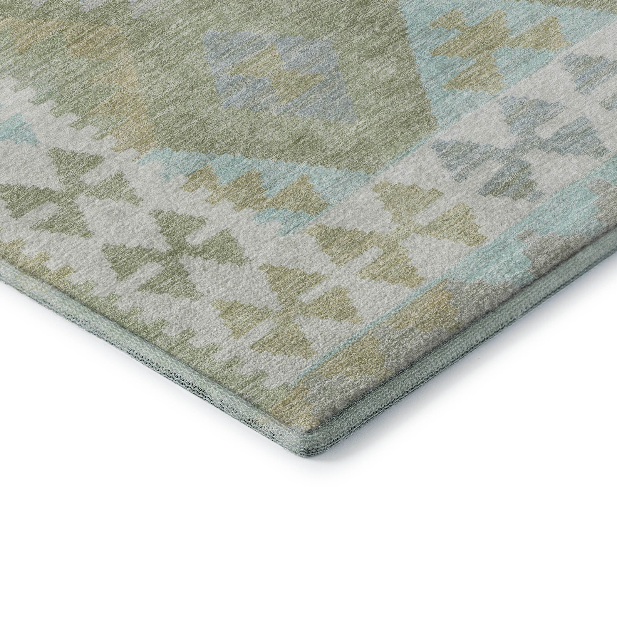 Chiang Mai Machine Washable Transitional Sage Green Rug 1'8" x 2'6" #shape_Rectangle