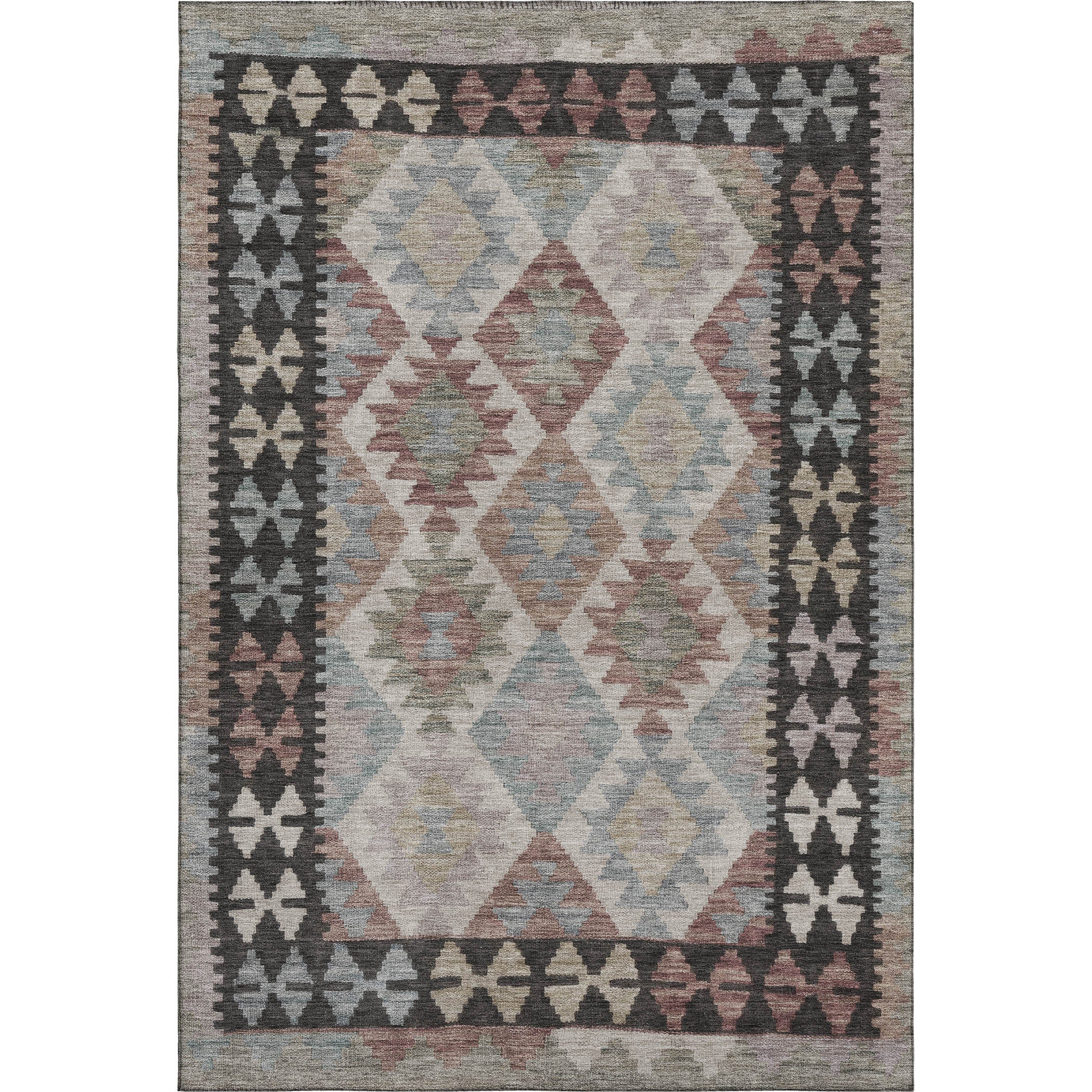 Chiang Mai Machine Washable Transitional Taupe Brown Rug 2'6" x 3'10" #shape_Rectangle