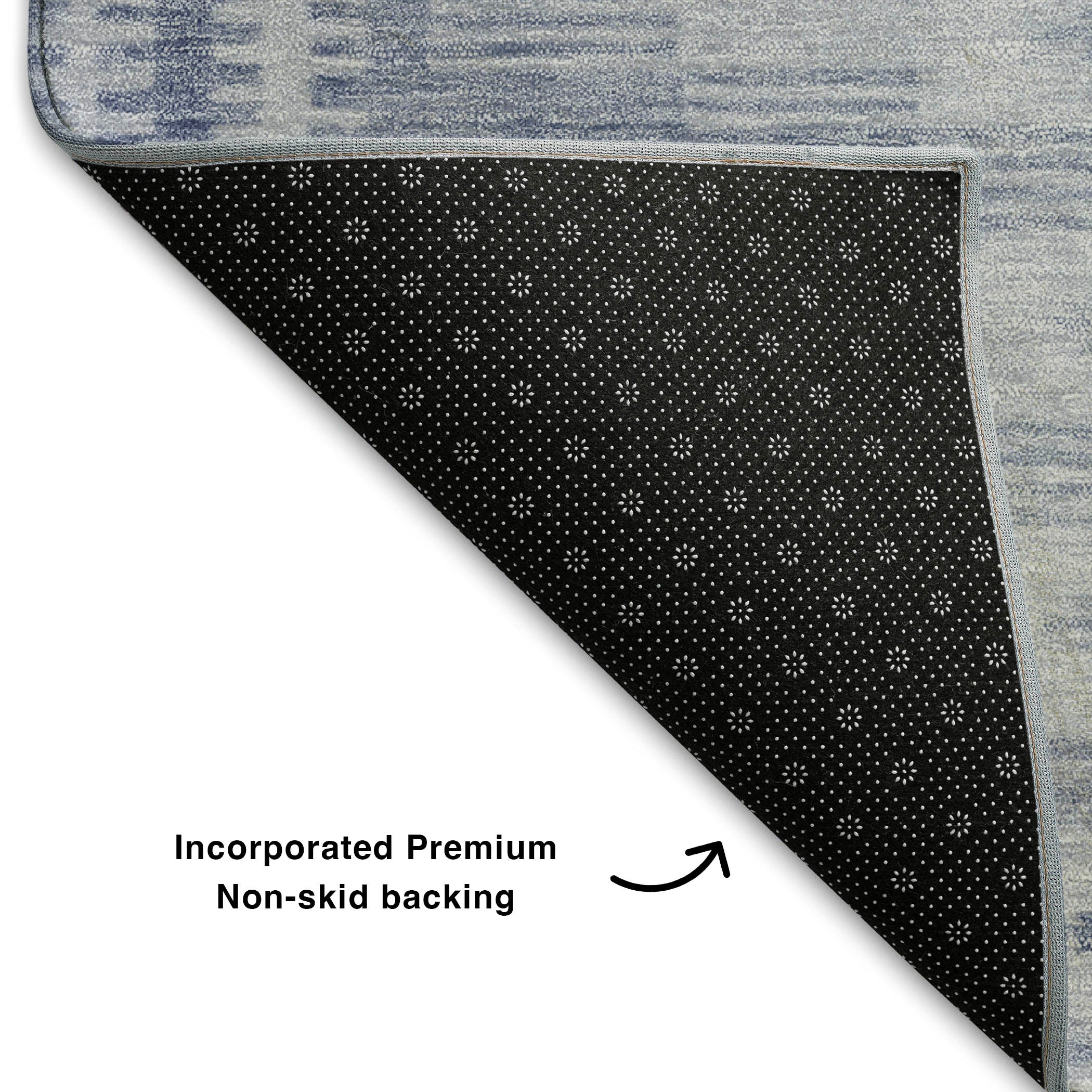 Sintra Machine Washable Transitional Blue Rug 1'8" x 2'6" #shape_Rectangle