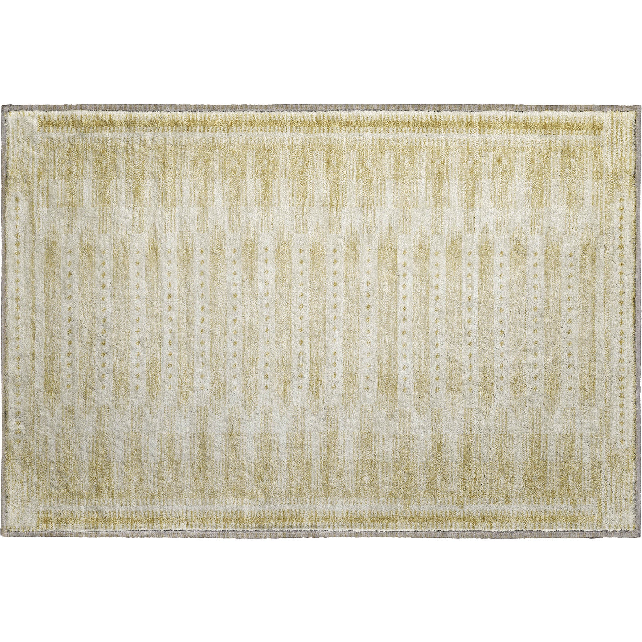 Sintra Machine Washable Transitional Gold Rug 1'8" x 2'6" #shape_Rectangle