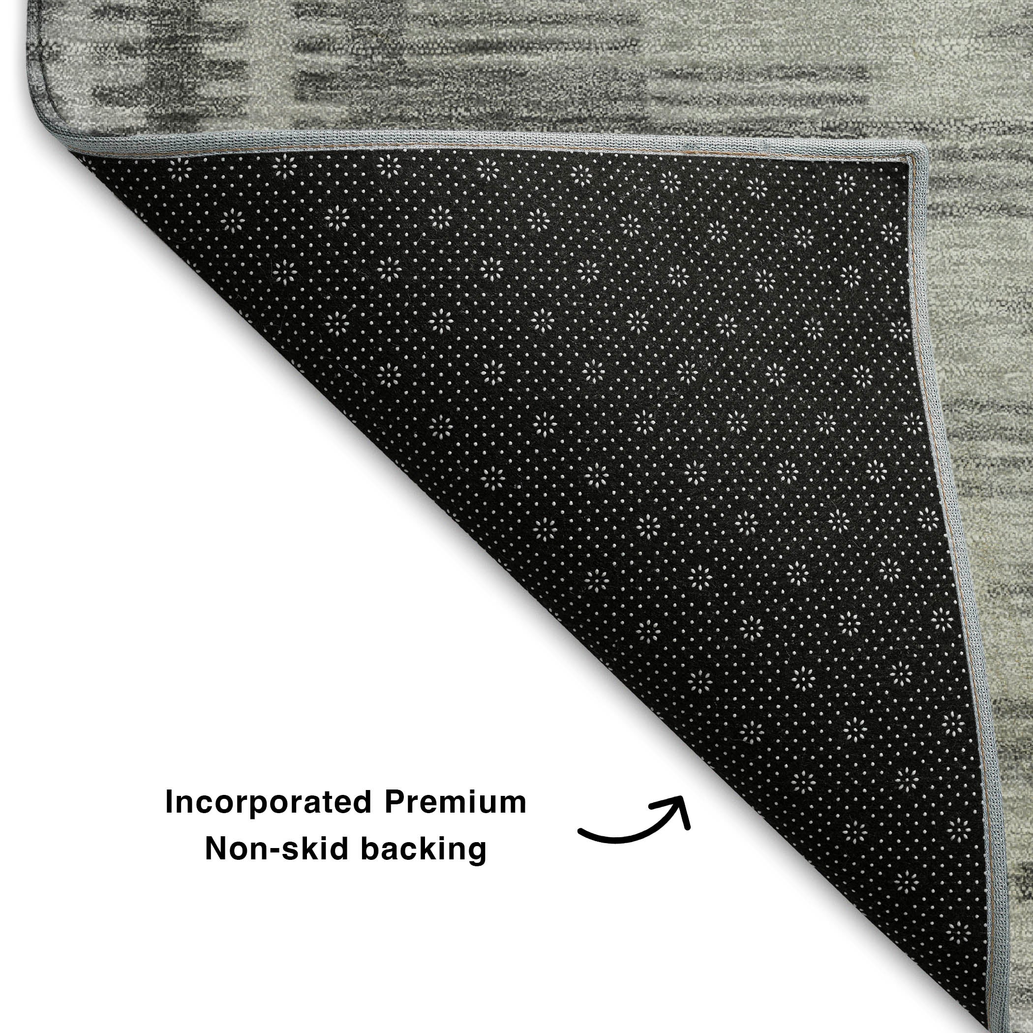 Sintra Machine Washable Transitional Gray Rug 1'8" x 2'6" #shape_Rectangle
