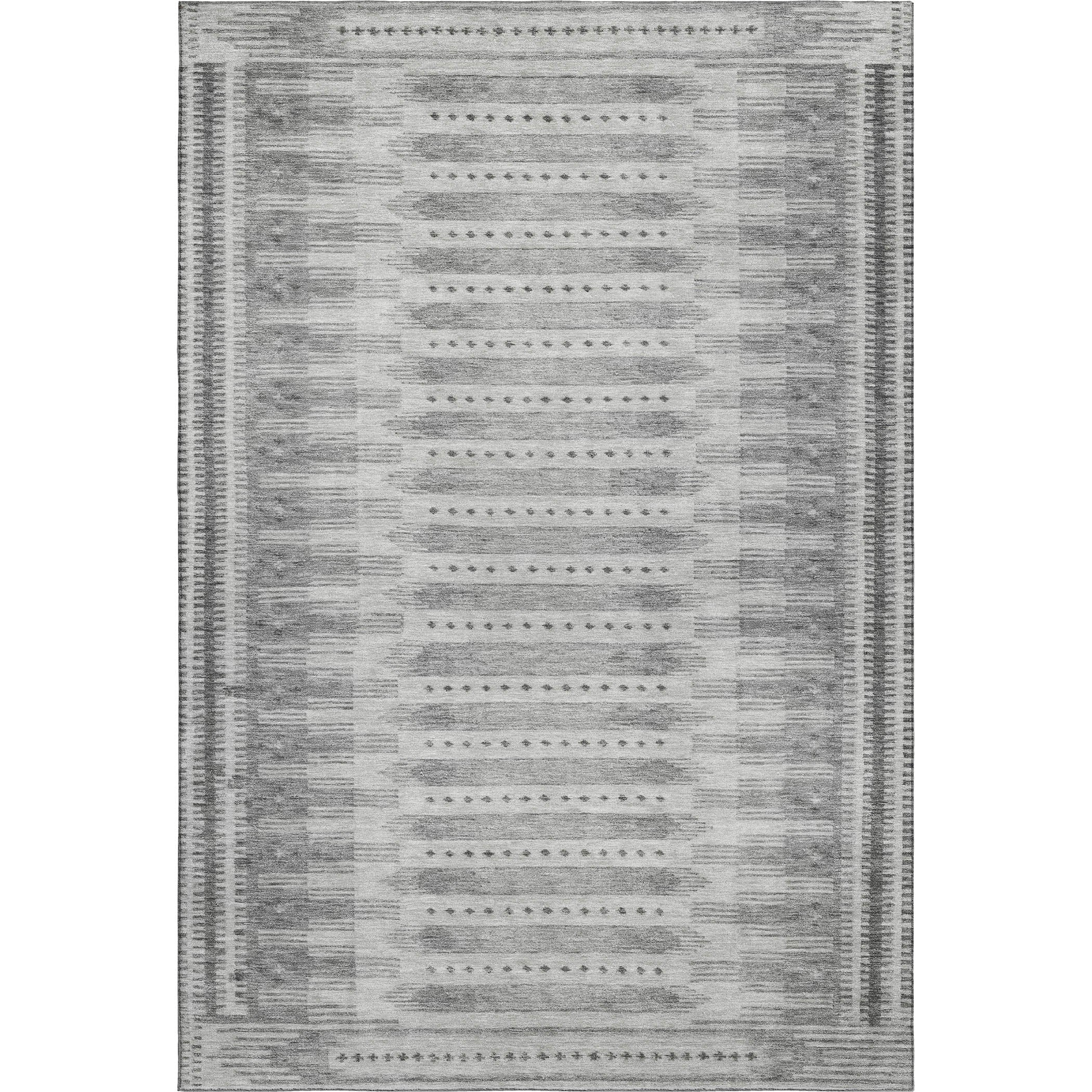 Sintra Machine Washable Transitional Gray Rug 2'6" x 3'10" #shape_Rectangle