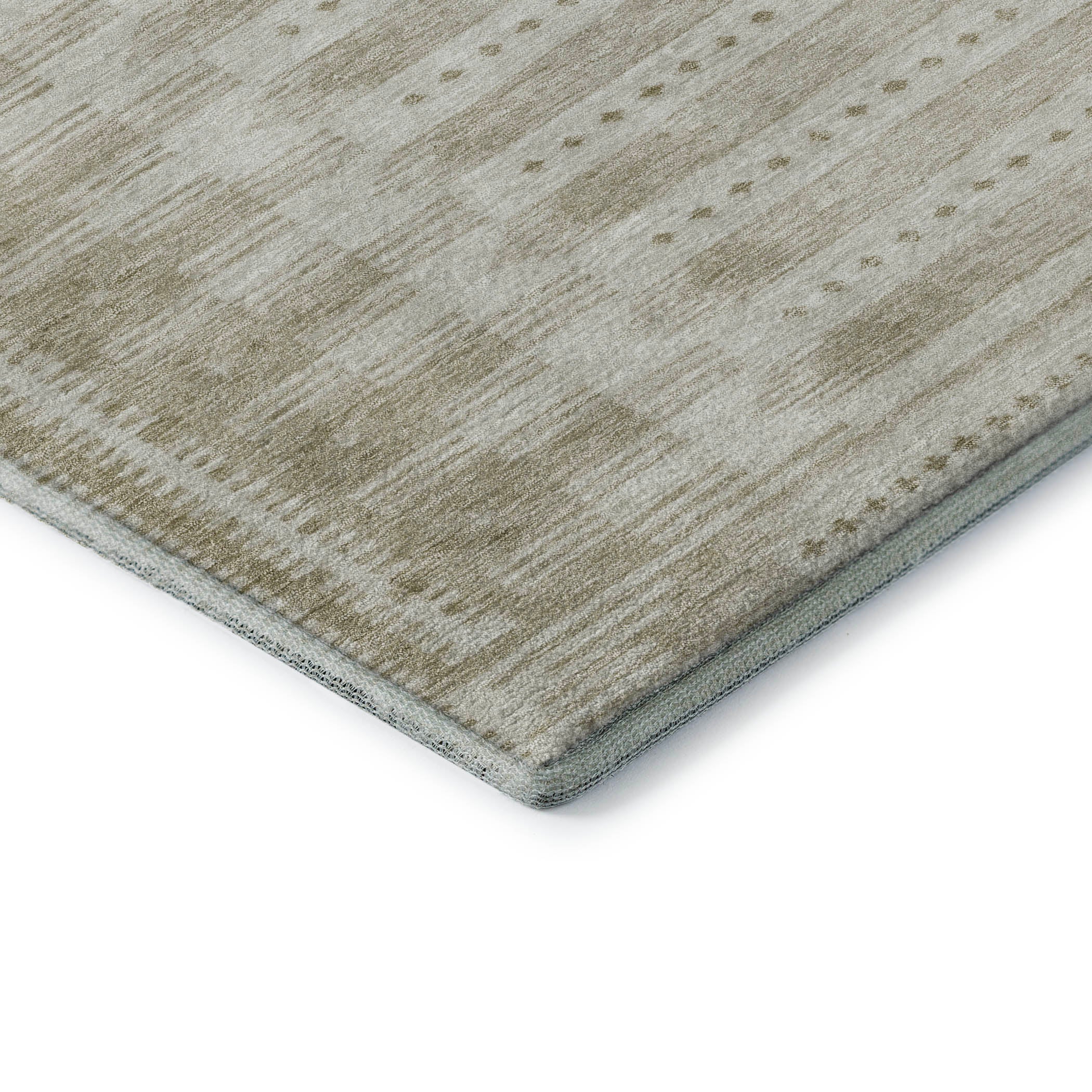 Sintra Machine Washable Transitional Khaki Brown Rug 1'8" x 2'6" #shape_Rectangle