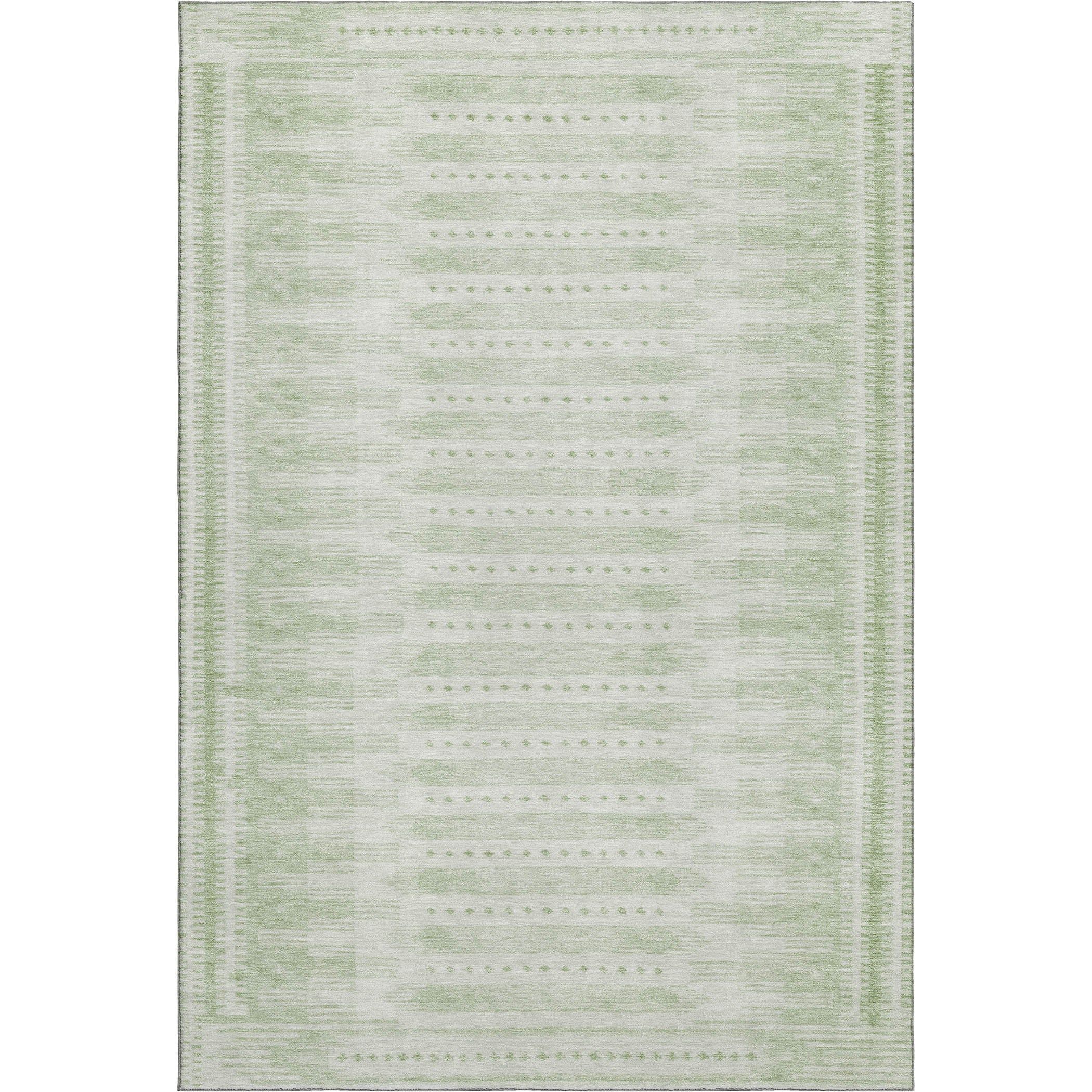 Sintra Machine Washable Transitional Sage Green Rug 2'6" x 3'10" #shape_Rectangle