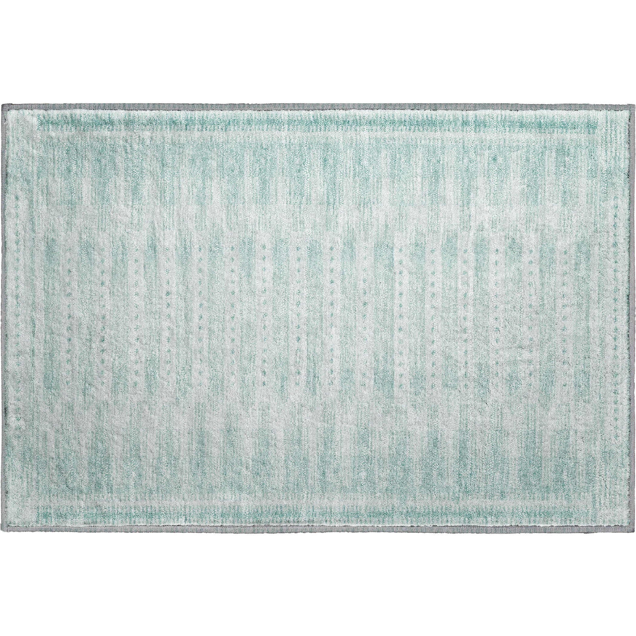Sintra Machine Washable Transitional Turquoise Teal Rug 1'8" x 2'6" #shape_Rectangle