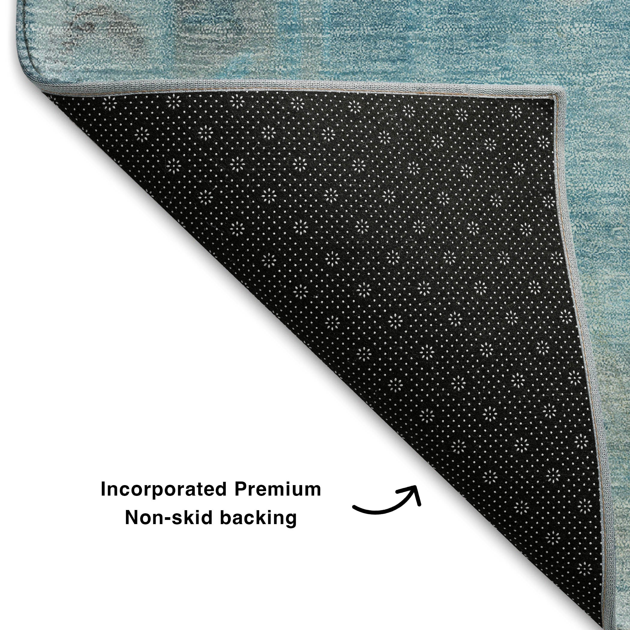 Zanzibar Machine Washable Transitional Sky Blue Rug 1'8" x 2'6" #shape_Rectangle