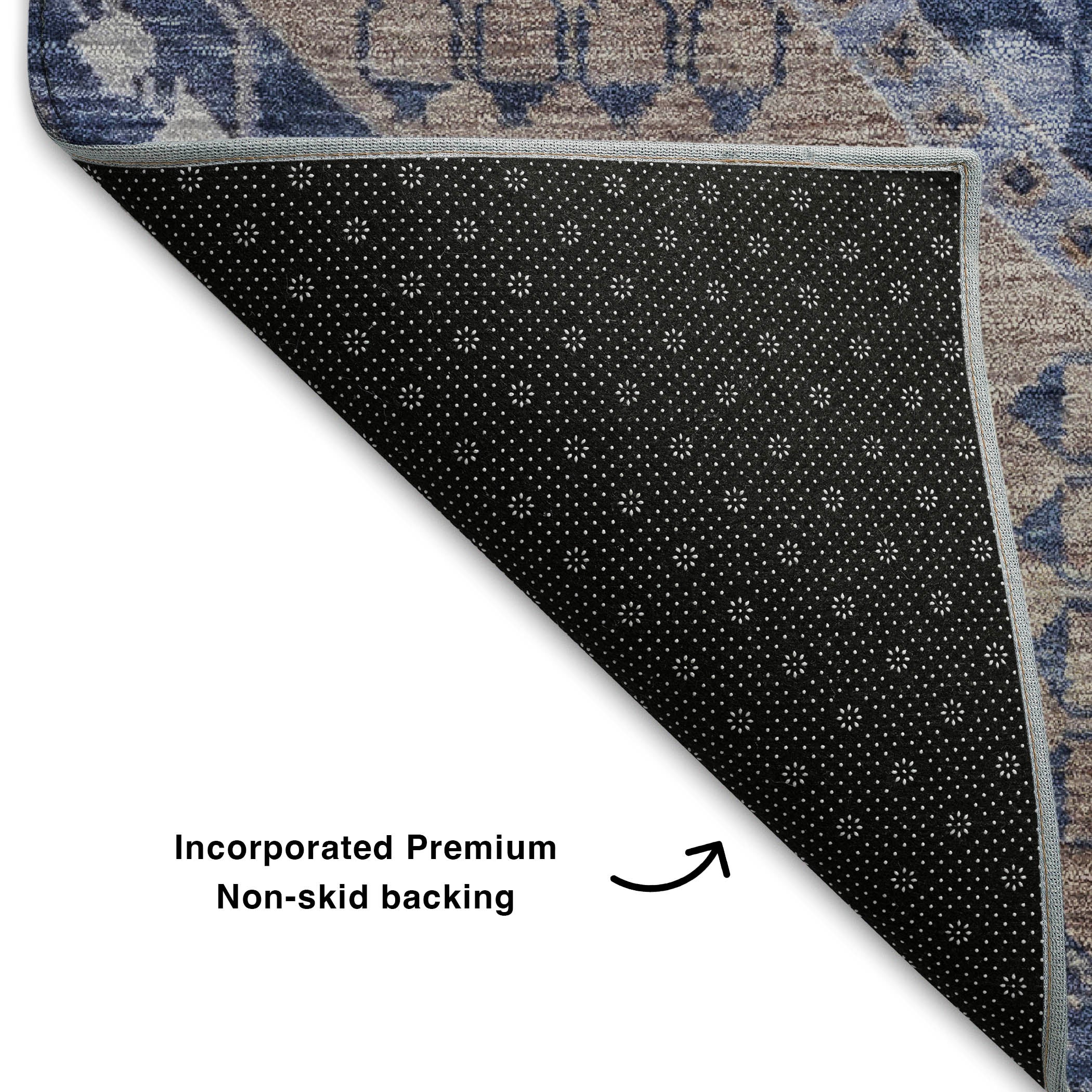Sintra Machine Washable Transitional Brown Rug 1'8" x 2'6" #shape_Rectangle