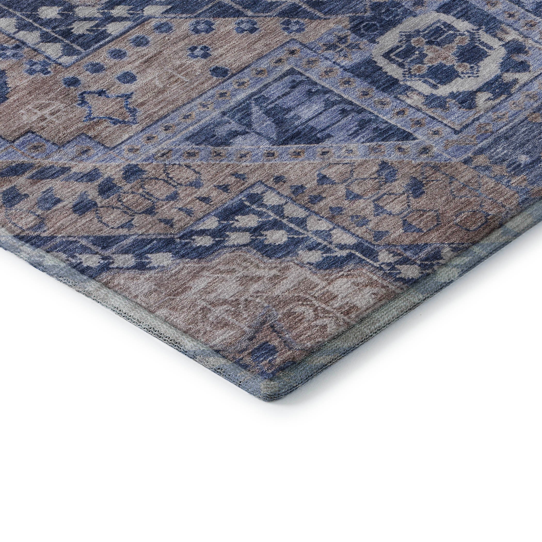 Sintra Machine Washable Transitional Brown Rug 1'8" x 2'6" #shape_Rectangle
