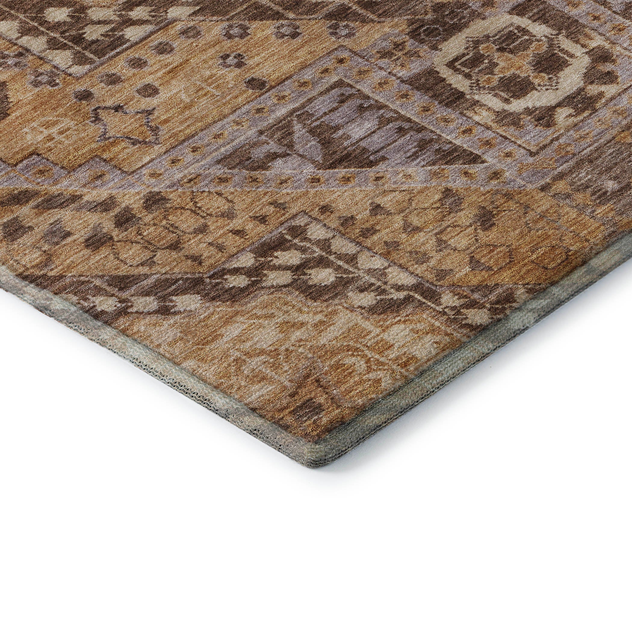 Sintra Machine Washable Transitional Copper Orange Rug 1'8" x 2'6" #shape_Rectangle