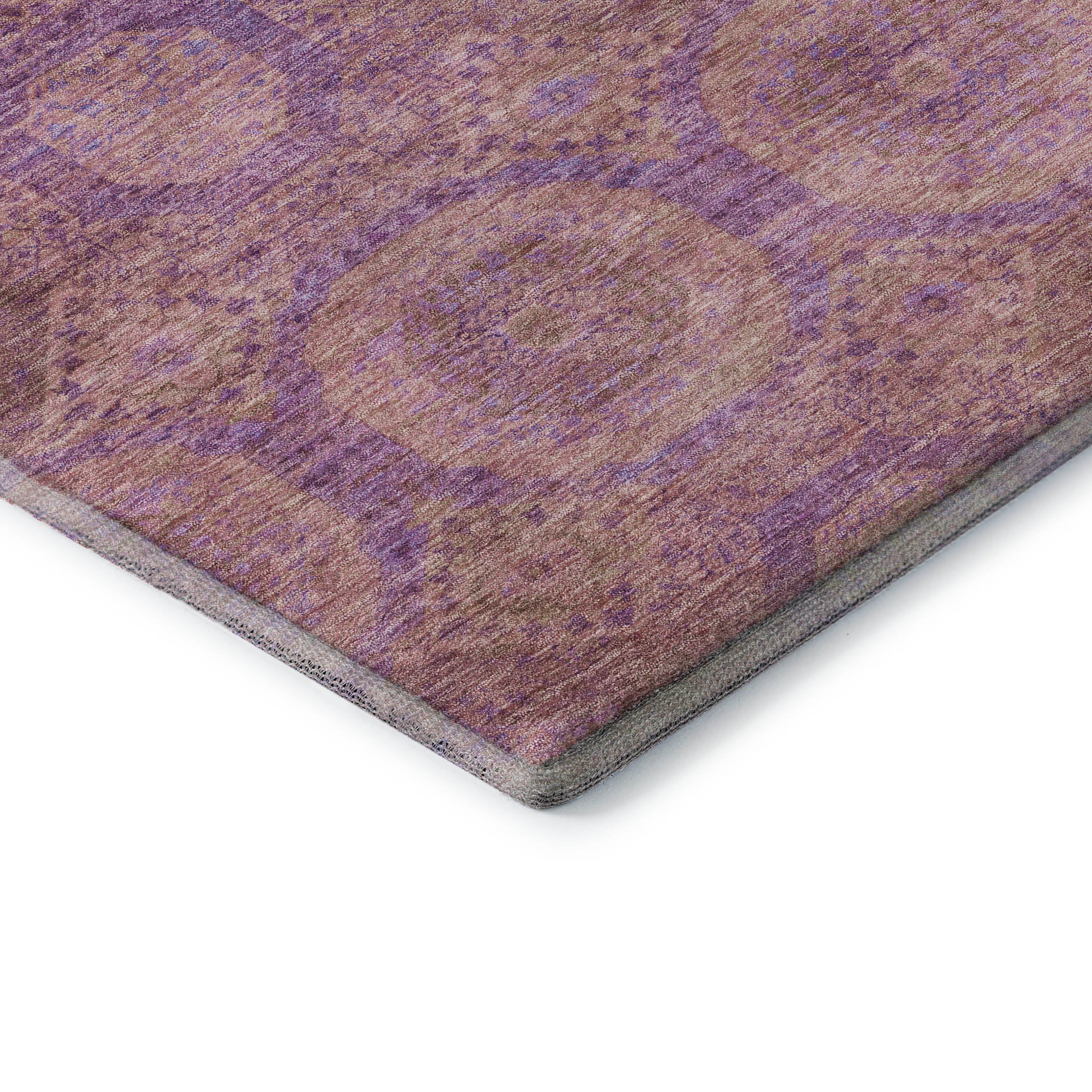 Sarajevo Machine Washable Transitional Blush Pink Rug 1'8" x 2'6" #shape_Rectangle