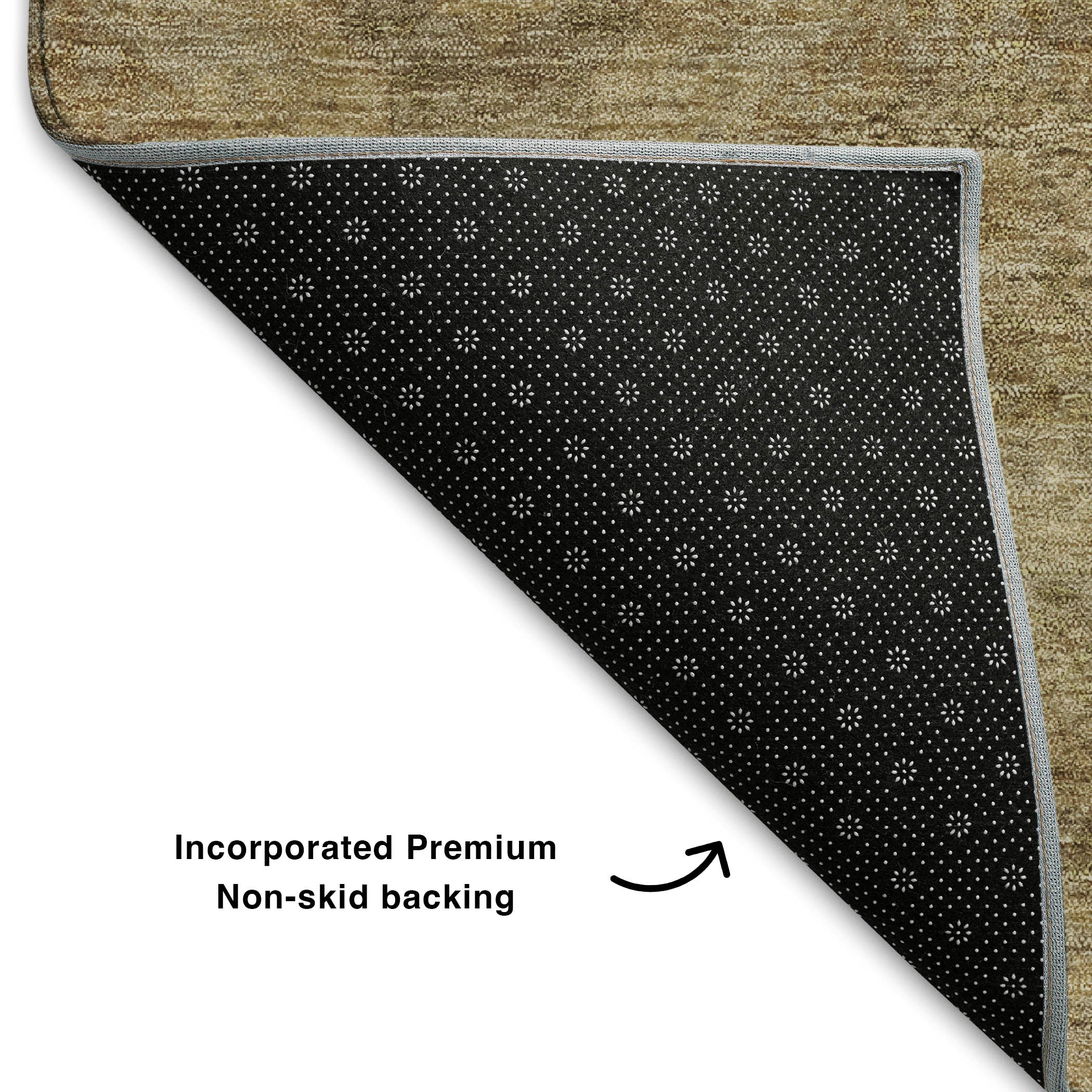 Sarajevo Machine Washable Transitional Brown Rug 1'8" x 2'6" #shape_Rectangle