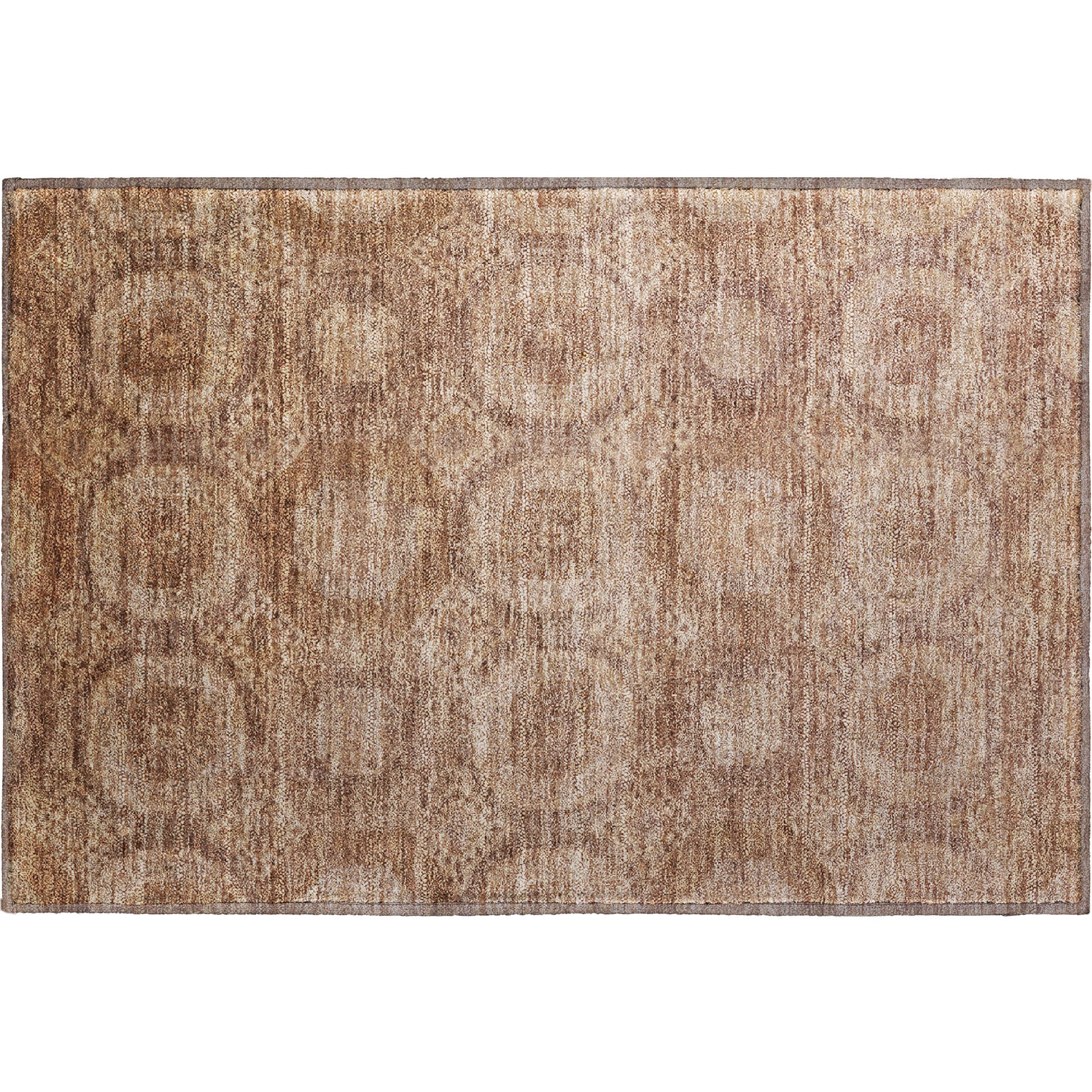 Sarajevo Machine Washable Transitional Copper Orange Rug 1'8" x 2'6" #shape_Rectangle