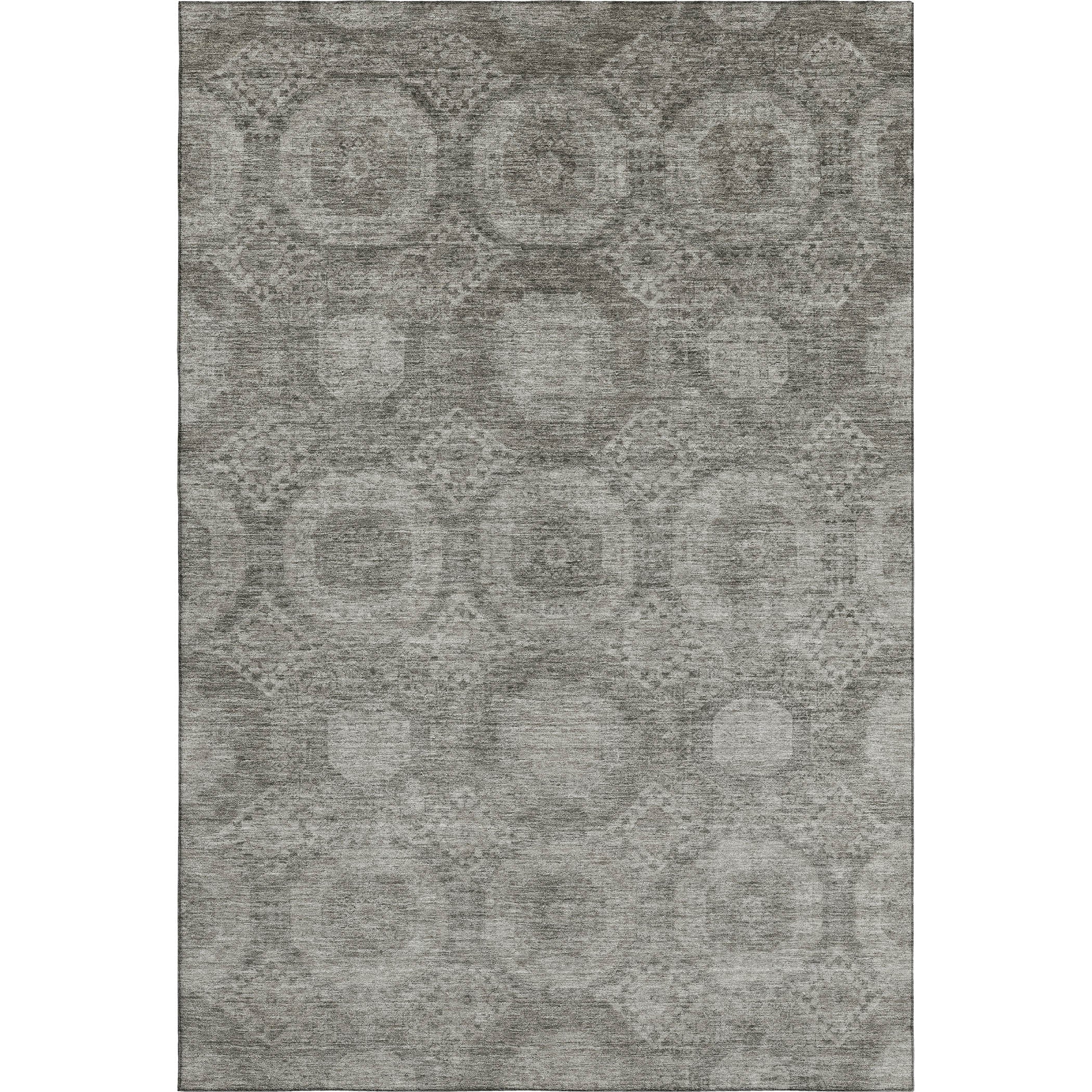 Sarajevo Machine Washable Transitional Pewter Gray Rug 2'6" x 3'10" #shape_Rectangle