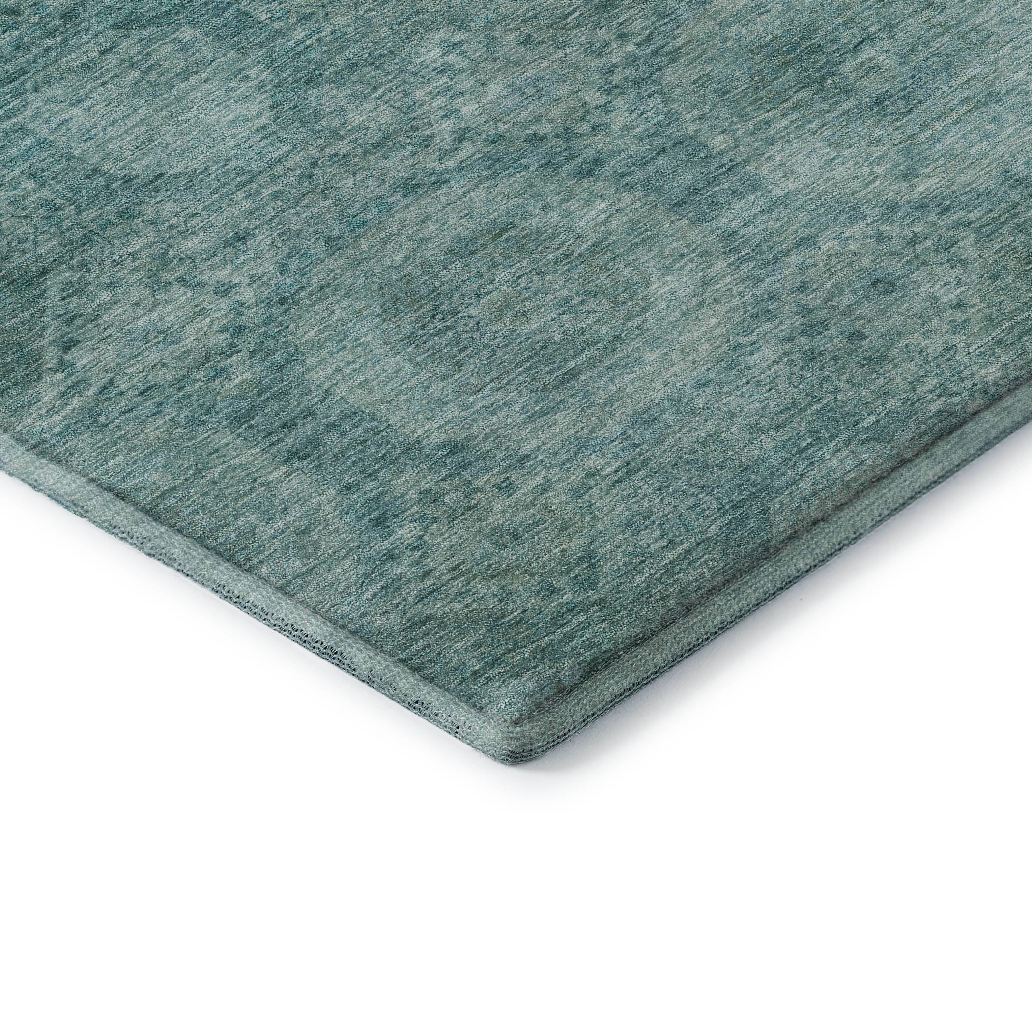 Sarajevo Machine Washable Transitional Teal Rug 1'8" x 2'6" #shape_Rectangle