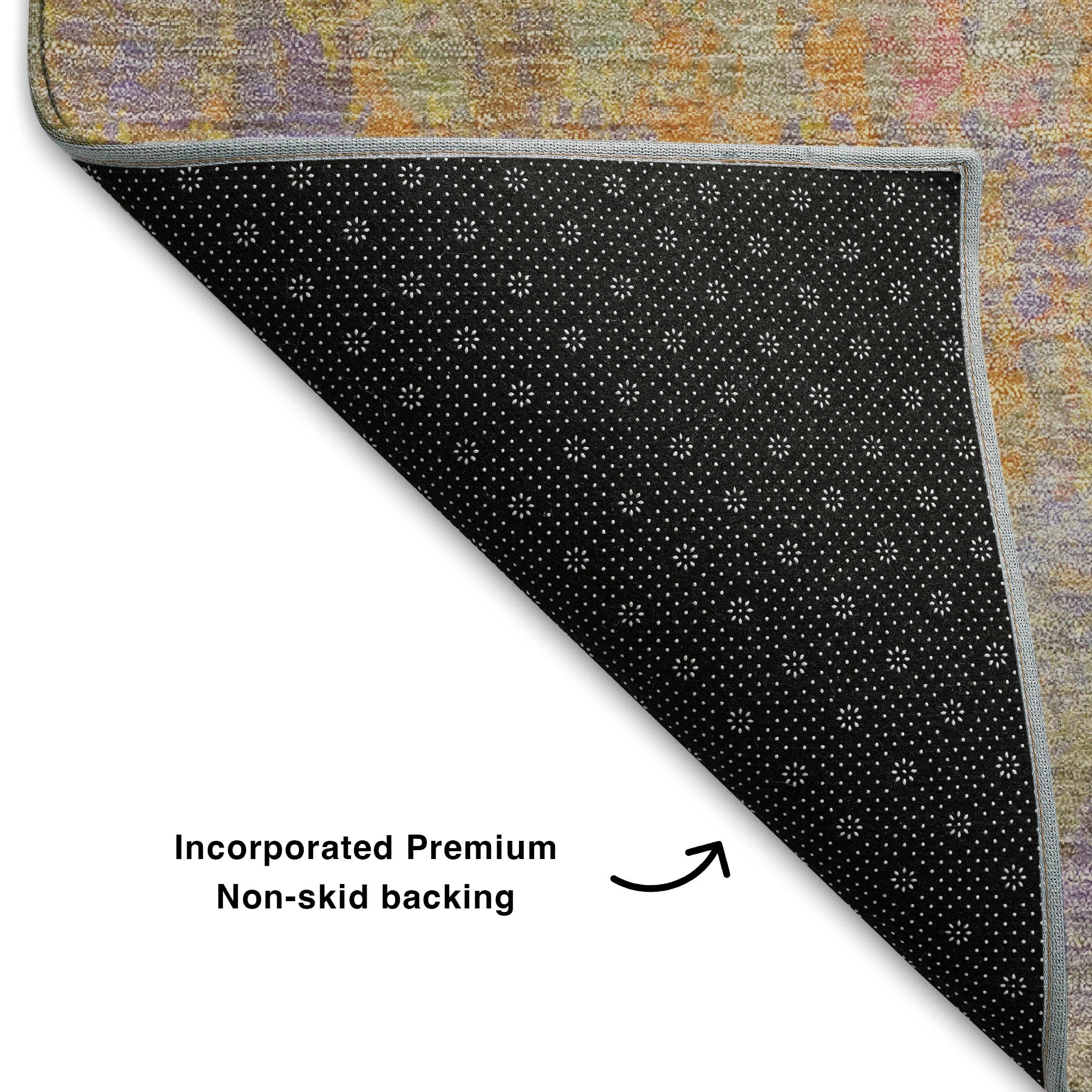 Lima Machine Washable Transitional Green Rug 1'8" x 2'6" #shape_Rectangle