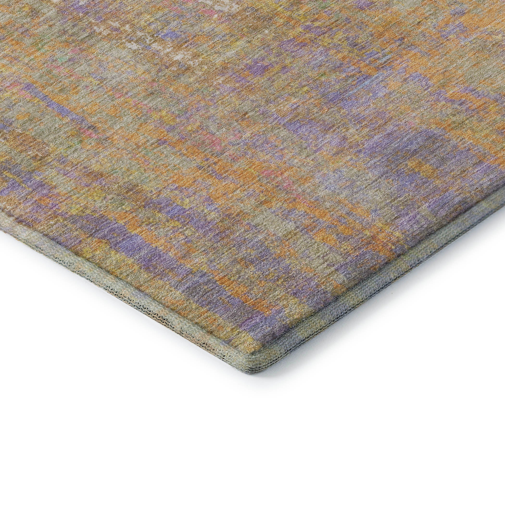 Lima Machine Washable Transitional Green Rug 1'8" x 2'6" #shape_Rectangle