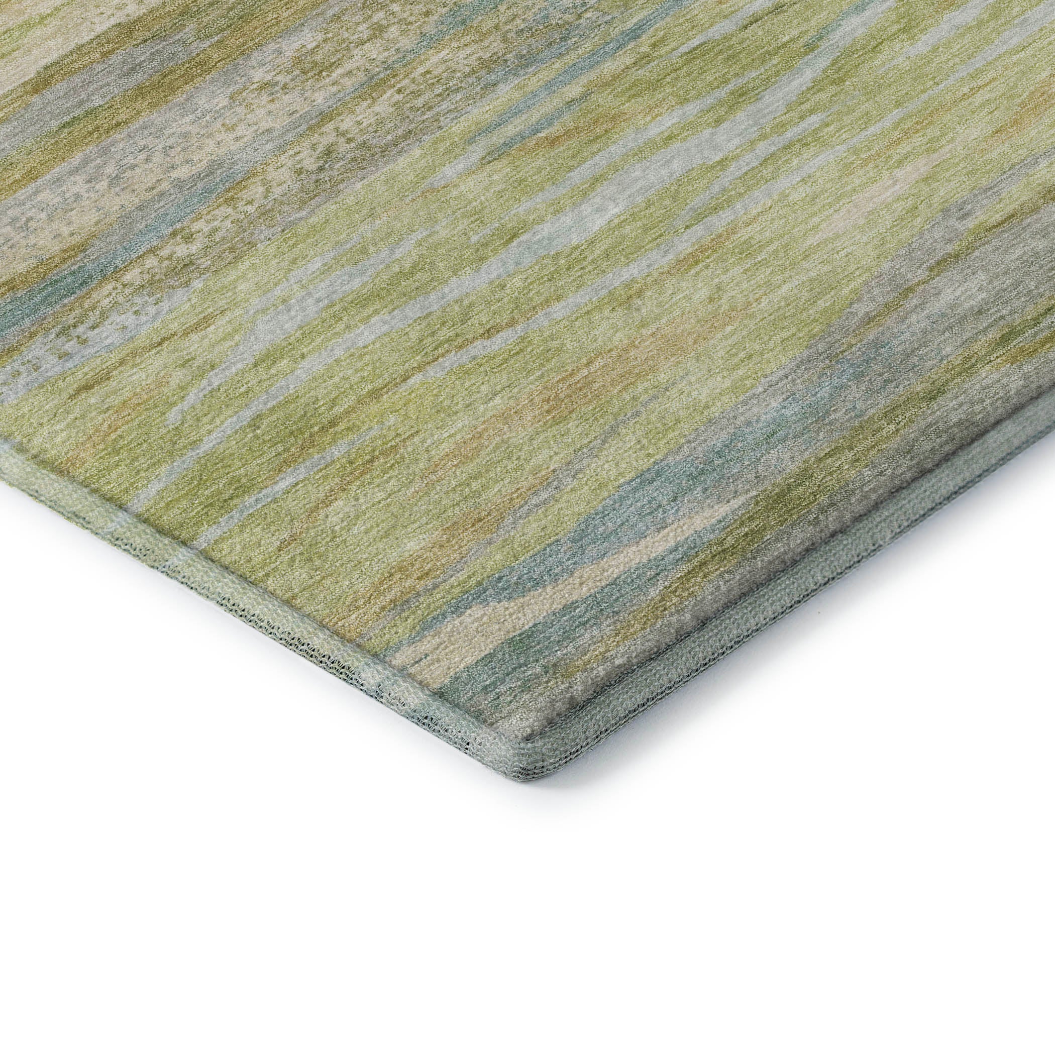 Athens Machine Washable Transitional Sage Green Rug 1'8" x 2'6" #shape_Rectangle