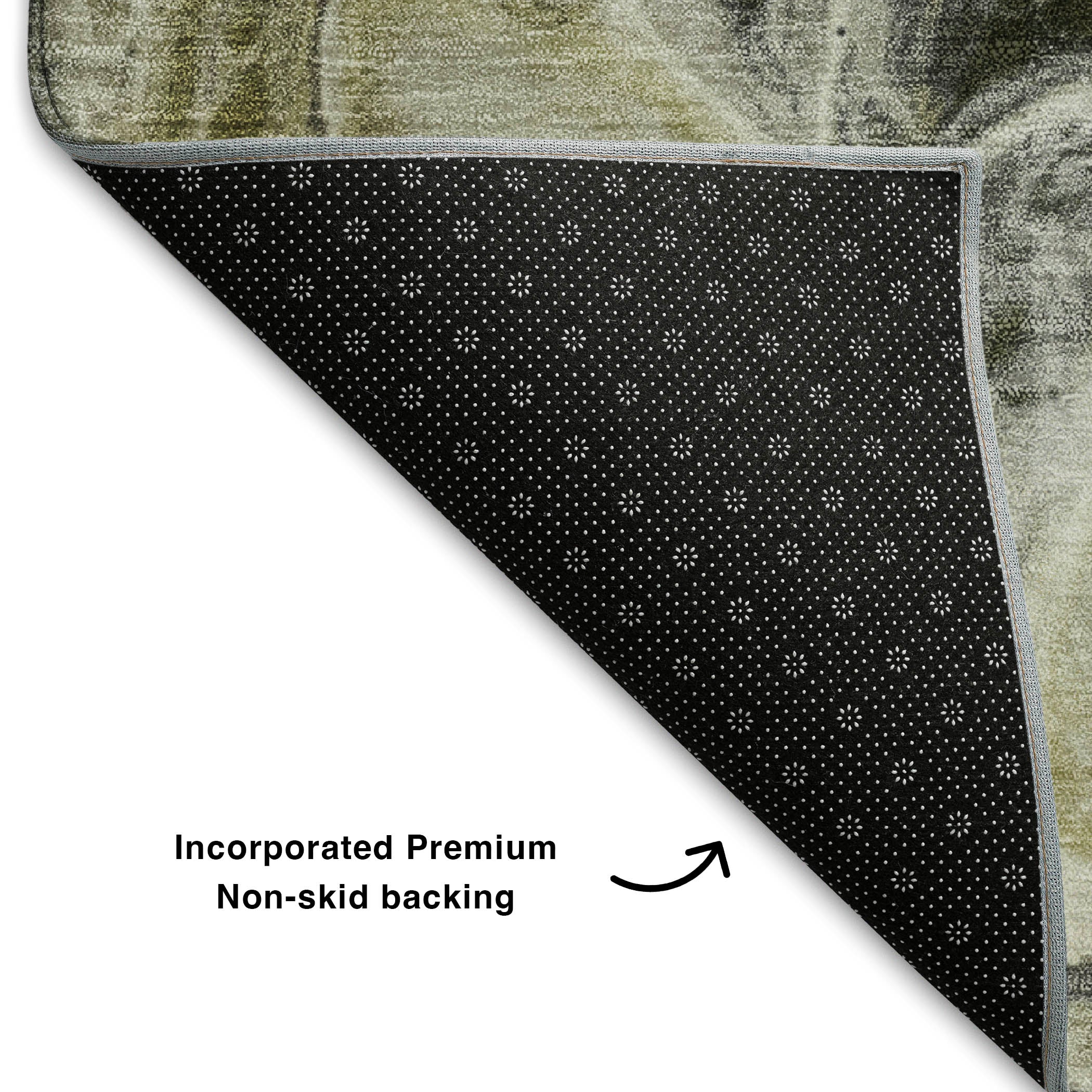 Bogota Machine Washable Transitional Pewter Gray Rug 1'8" x 2'6" #shape_Rectangle