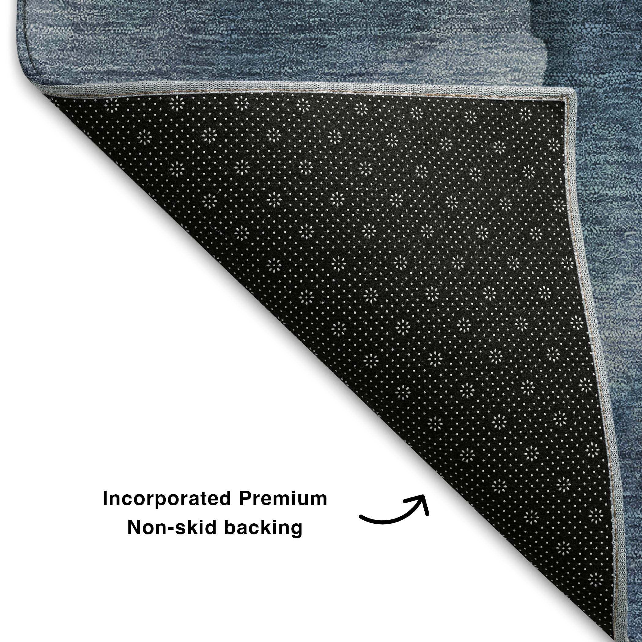 Tbilisi Machine Washable Transitional Blue Rug 1'8" x 2'6" #shape_Rectangle