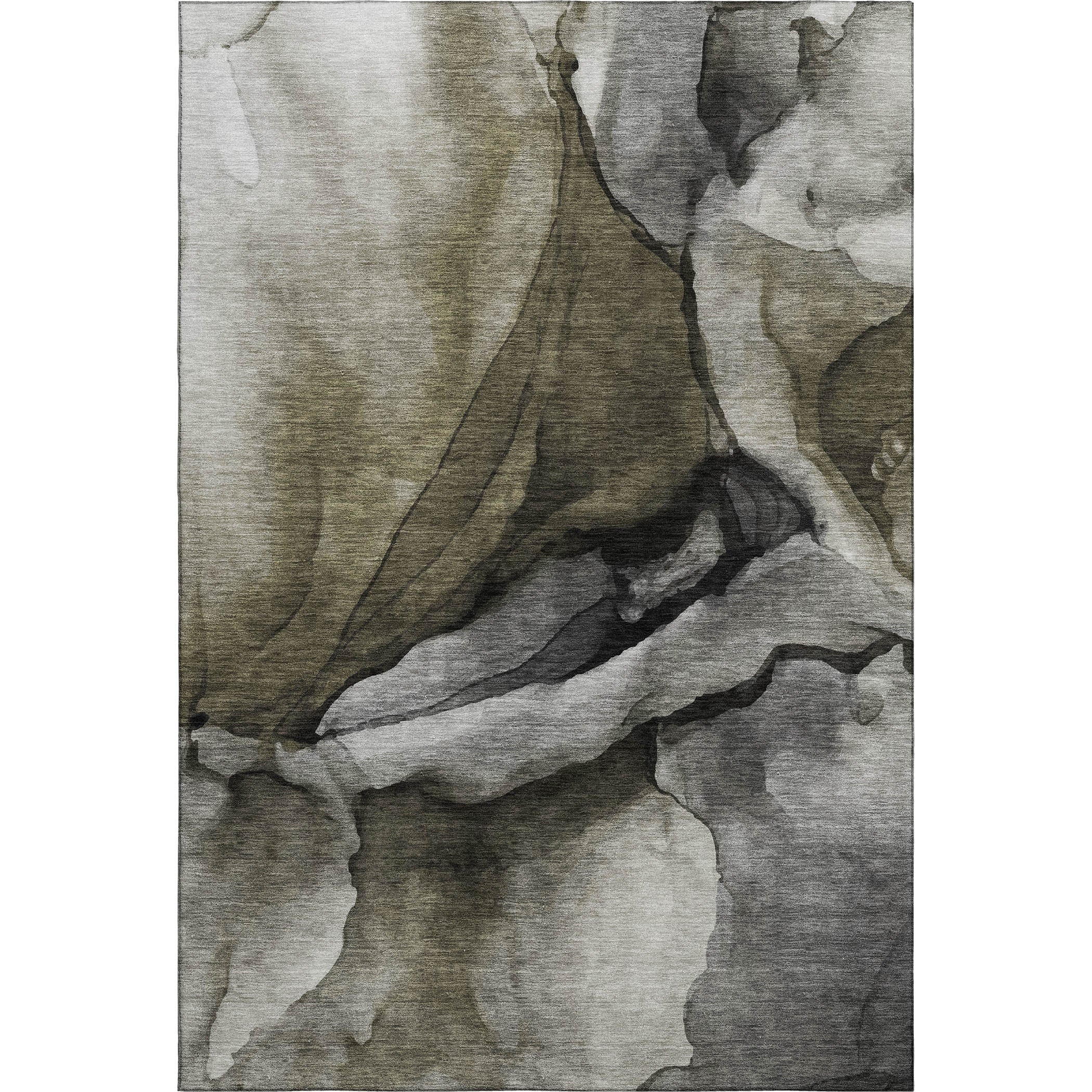 Tbilisi Machine Washable Transitional Gray Rug 2'6" x 3'10" #shape_Rectangle