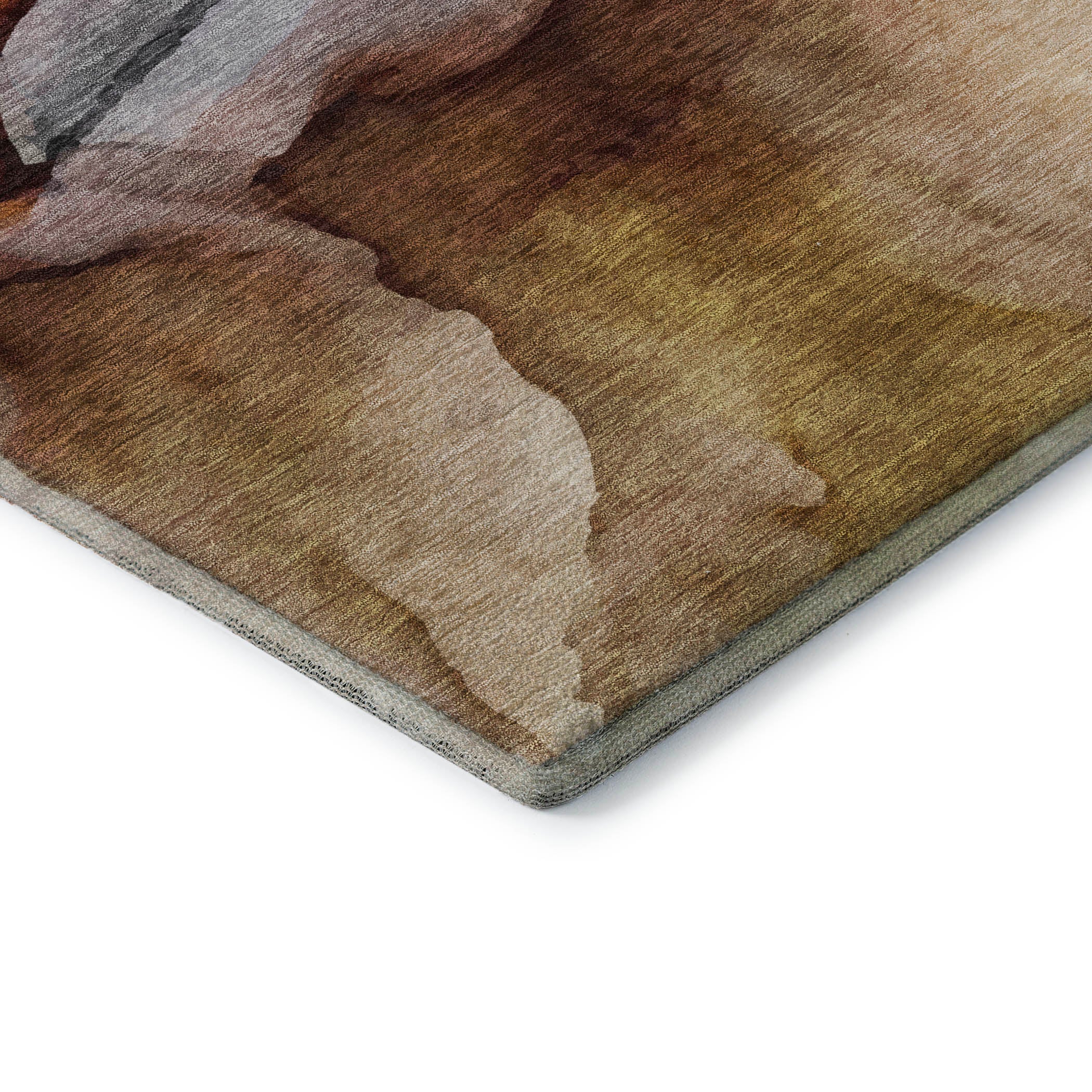Tbilisi Machine Washable Transitional Paprika Orange Rug 1'8" x 2'6" #shape_Rectangle