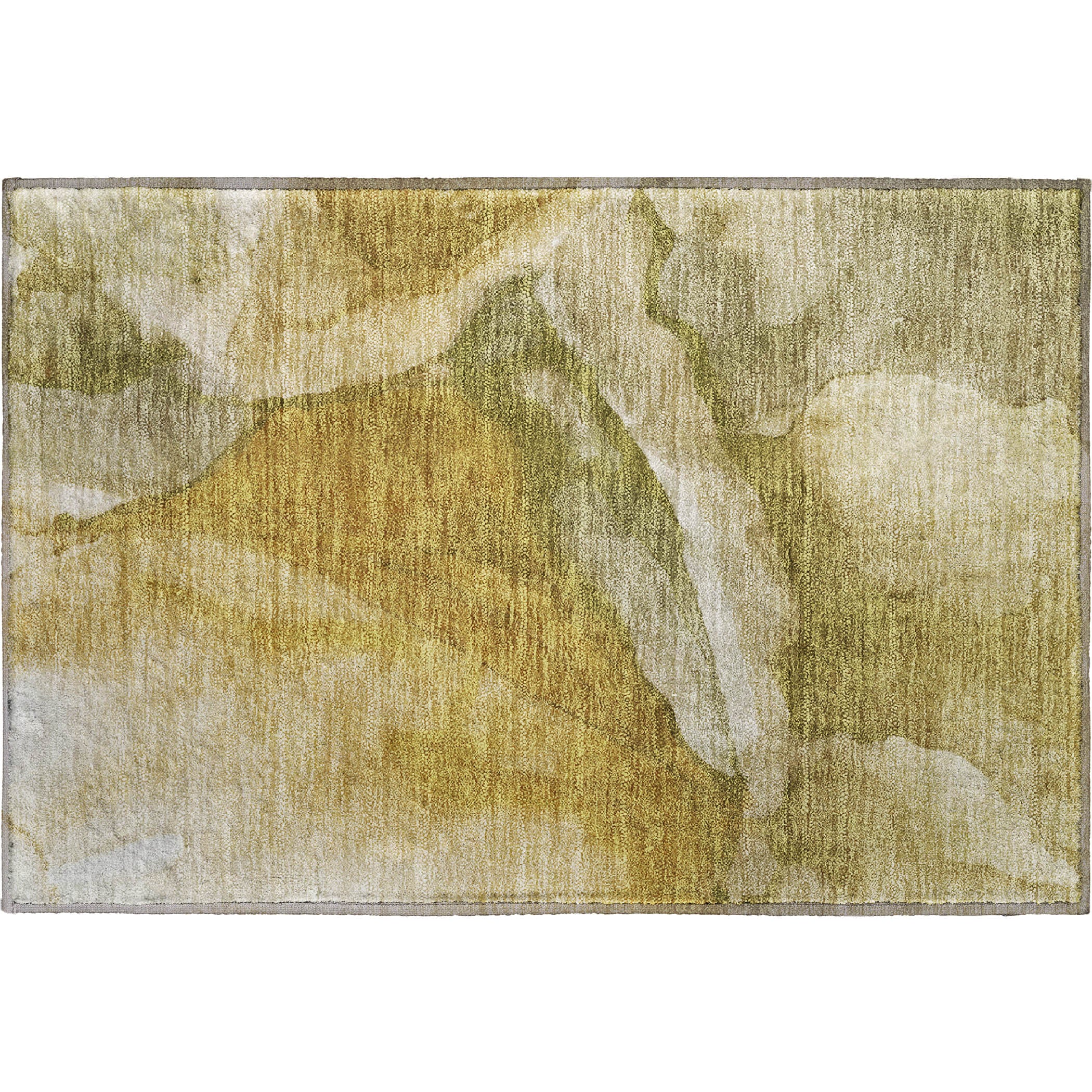 Tbilisi Machine Washable Transitional Wheat Gold Rug 1'8" x 2'6" #shape_Rectangle