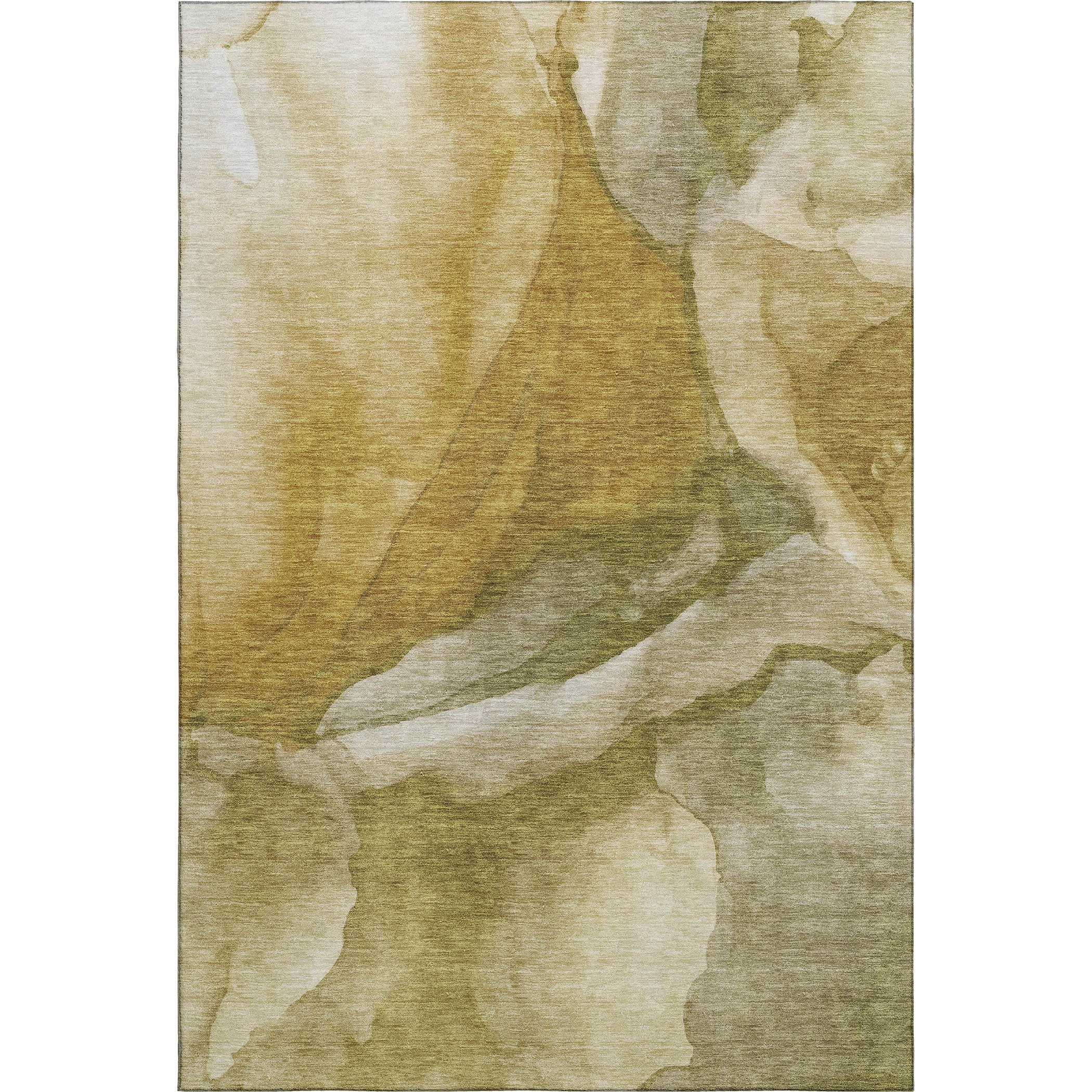 Tbilisi Machine Washable Transitional Wheat Gold Rug 2'6" x 3'10" #shape_Rectangle