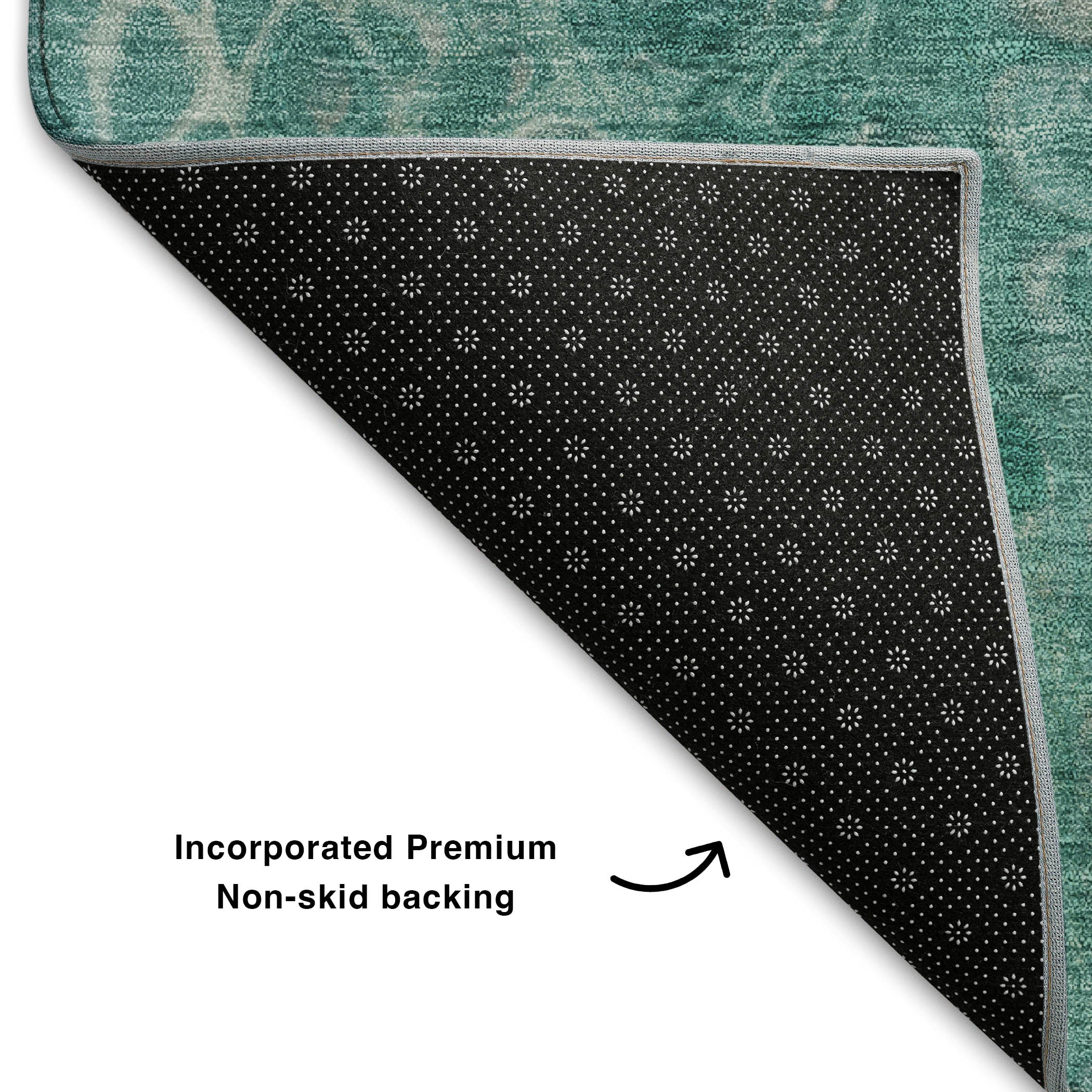 Jaipur Machine Washable Transitional Aqua Teal Rug 1'8" x 2'6" #shape_Rectangle