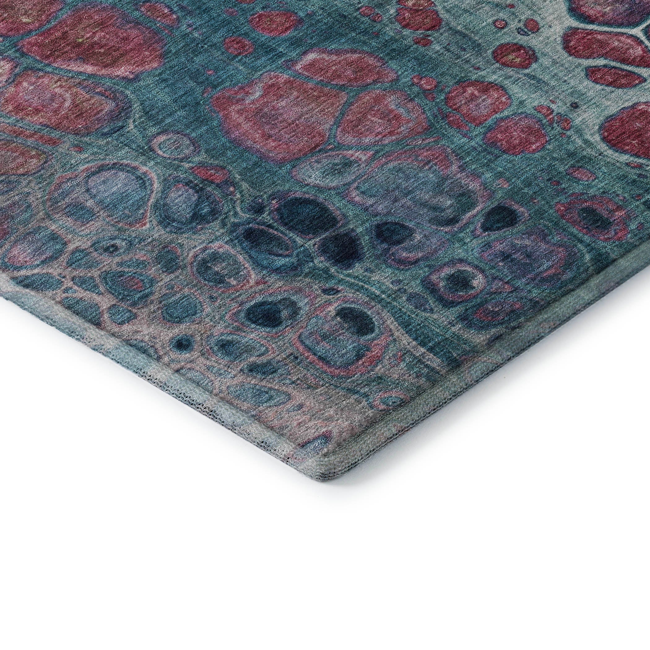 Jaipur Machine Washable Transitional Teal Rug 1'8" x 2'6" #shape_Rectangle