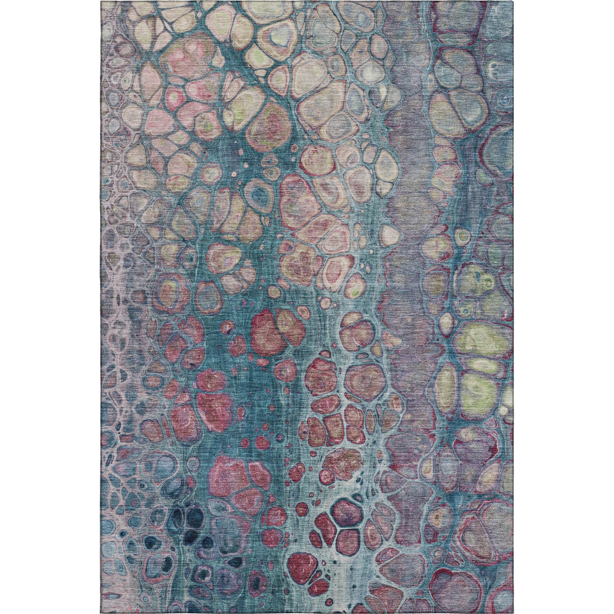Jaipur Machine Washable Transitional Teal Rug 2'6" x 3'10" #shape_Rectangle