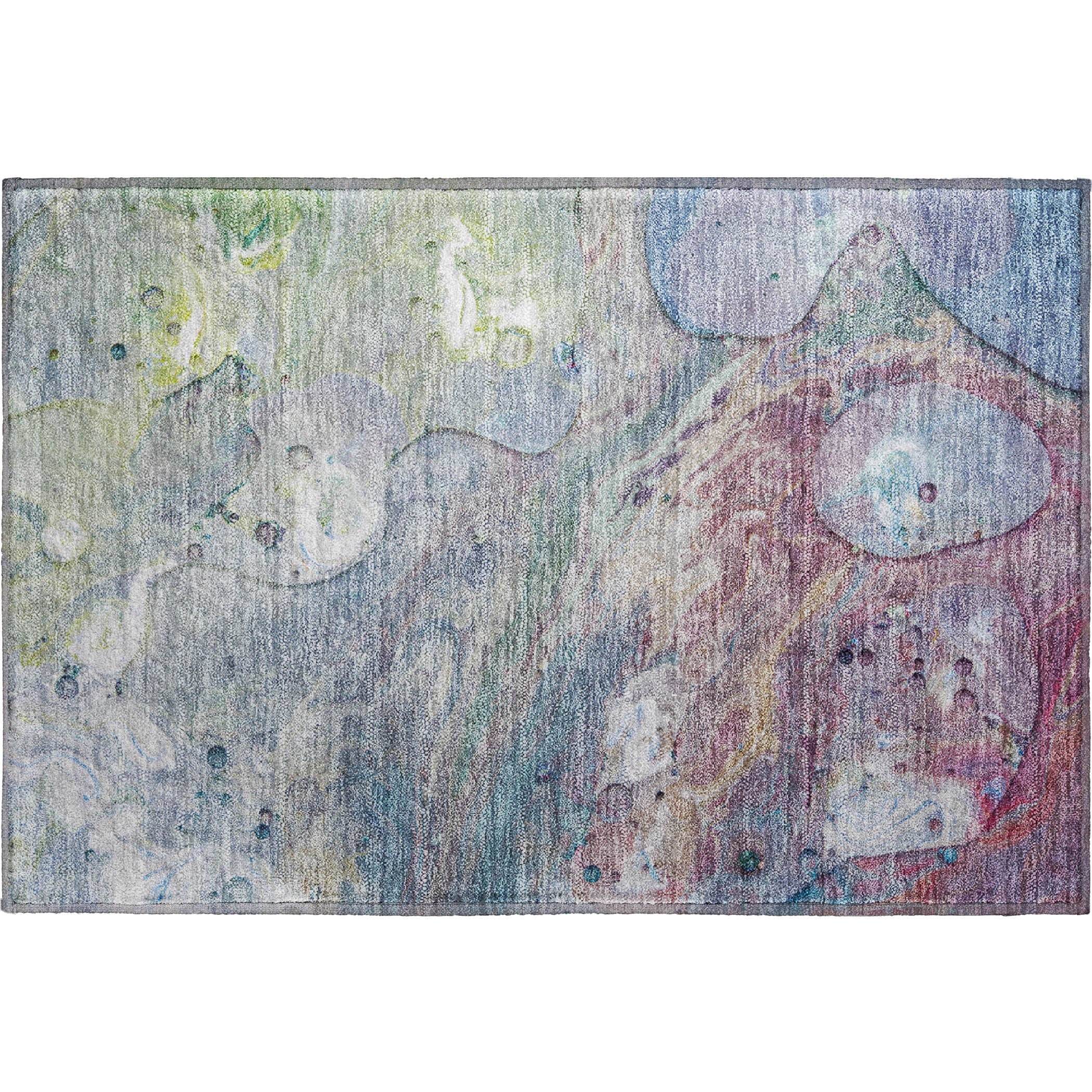 Kyoto Machine Washable Transitional Blue Rug 1'8" x 2'6" #shape_Rectangle