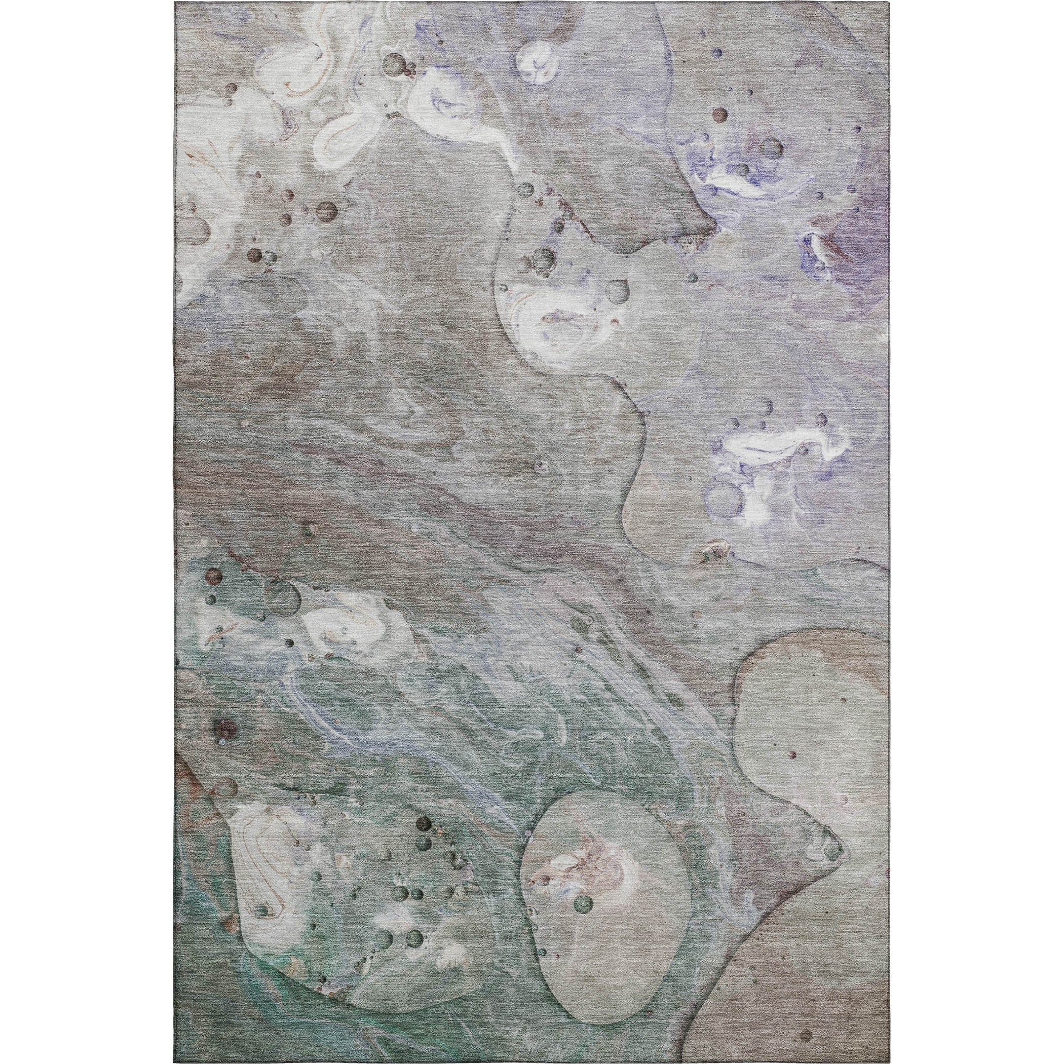 Kyoto Machine Washable Transitional Khaki Brown Rug 2'6" x 3'10" #shape_Rectangle