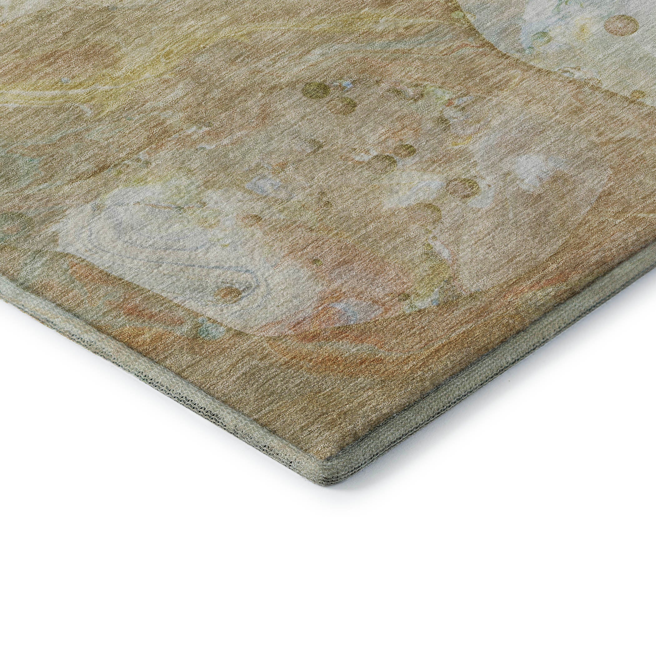 Kyoto Machine Washable Transitional Linen Ivory Rug 1'8" x 2'6" #shape_Rectangle