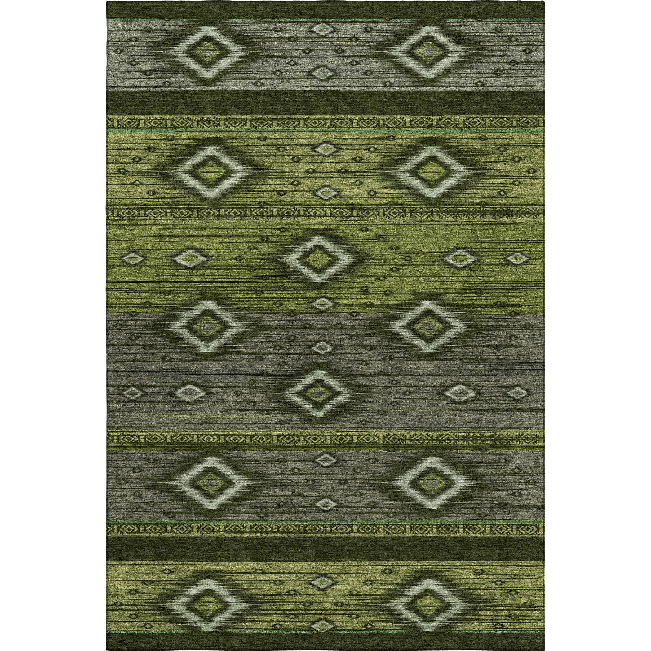 Bruges Machine Washable Transitional Aloe Green Rug 2'6" x 3'10" #shape_Rectangle