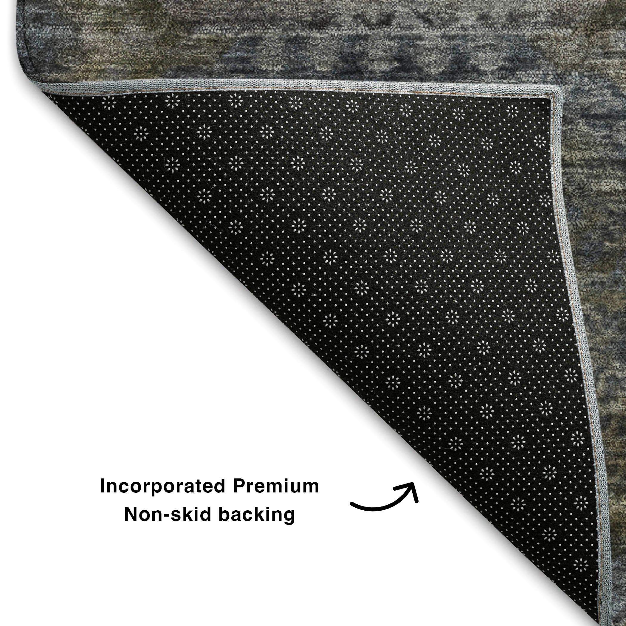 Prague Machine Washable Transitional Mocha Brown Rug 1'8" x 2'6" #shape_Rectangle