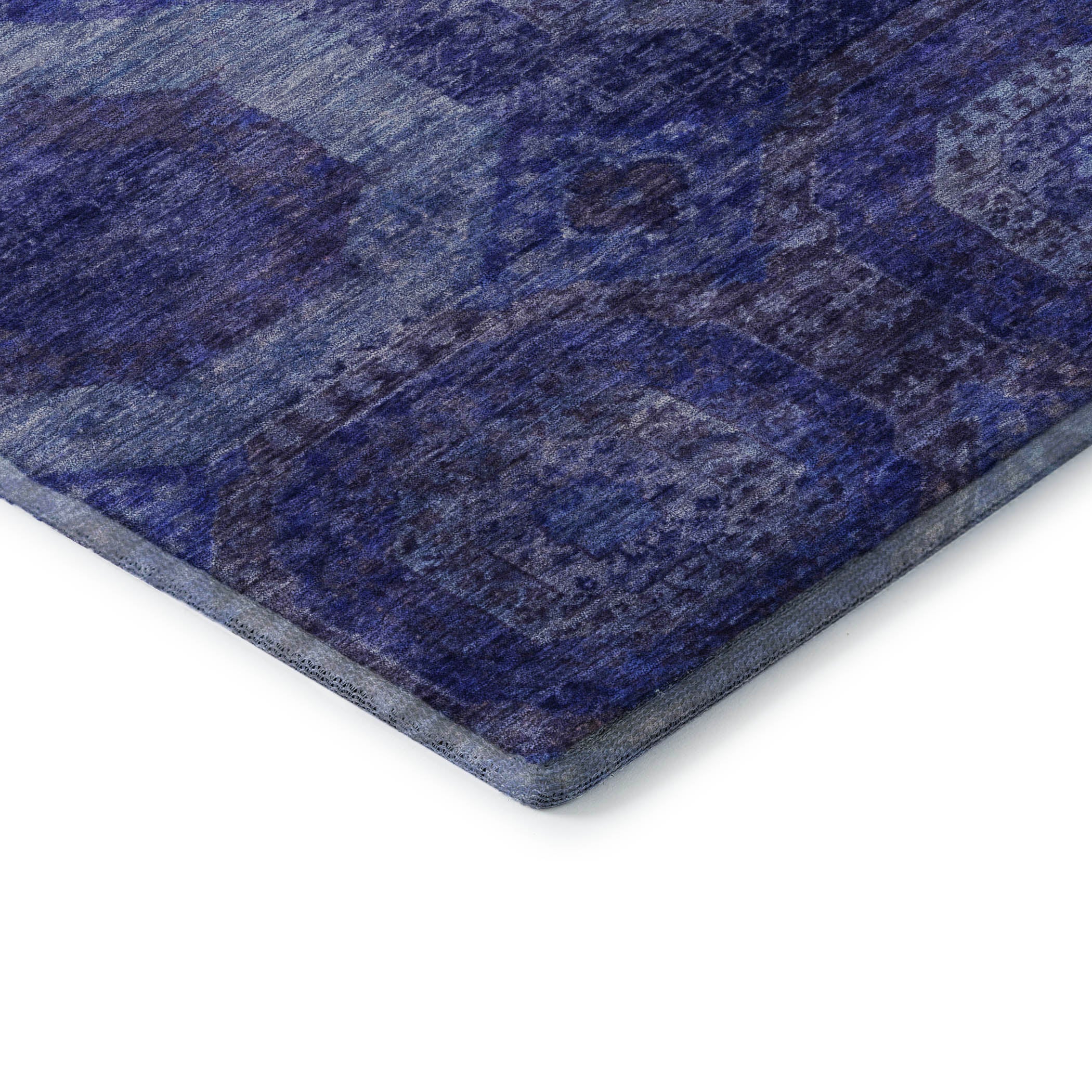 Prague Machine Washable Transitional Purple Rug 1'8" x 2'6" #shape_Rectangle