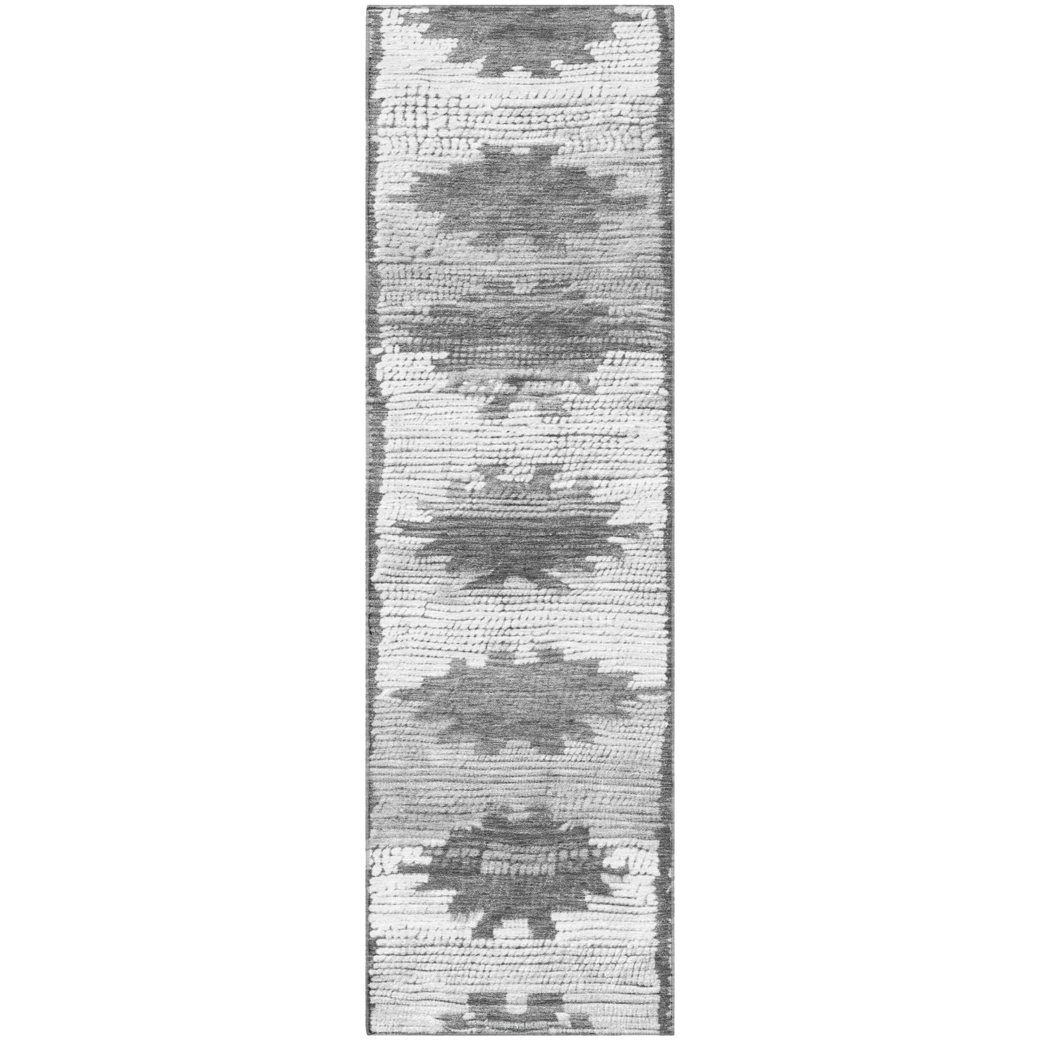 Lucerne Machine Washable Transitional Gray Rug 2'3" x 7'6" #shape_Runner