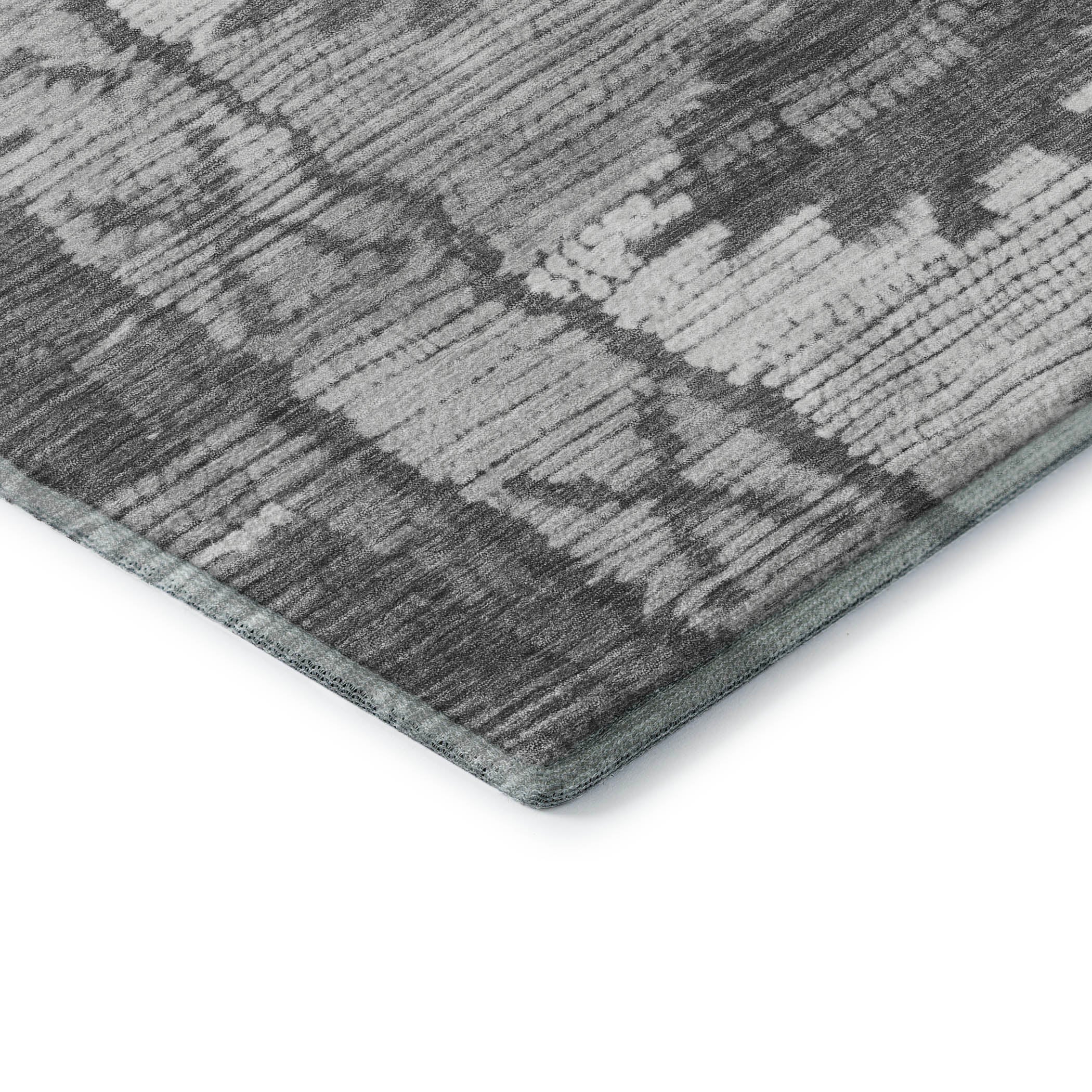 Lucerne Machine Washable Transitional Gray Rug 1'8" x 2'6" #shape_Rectangle
