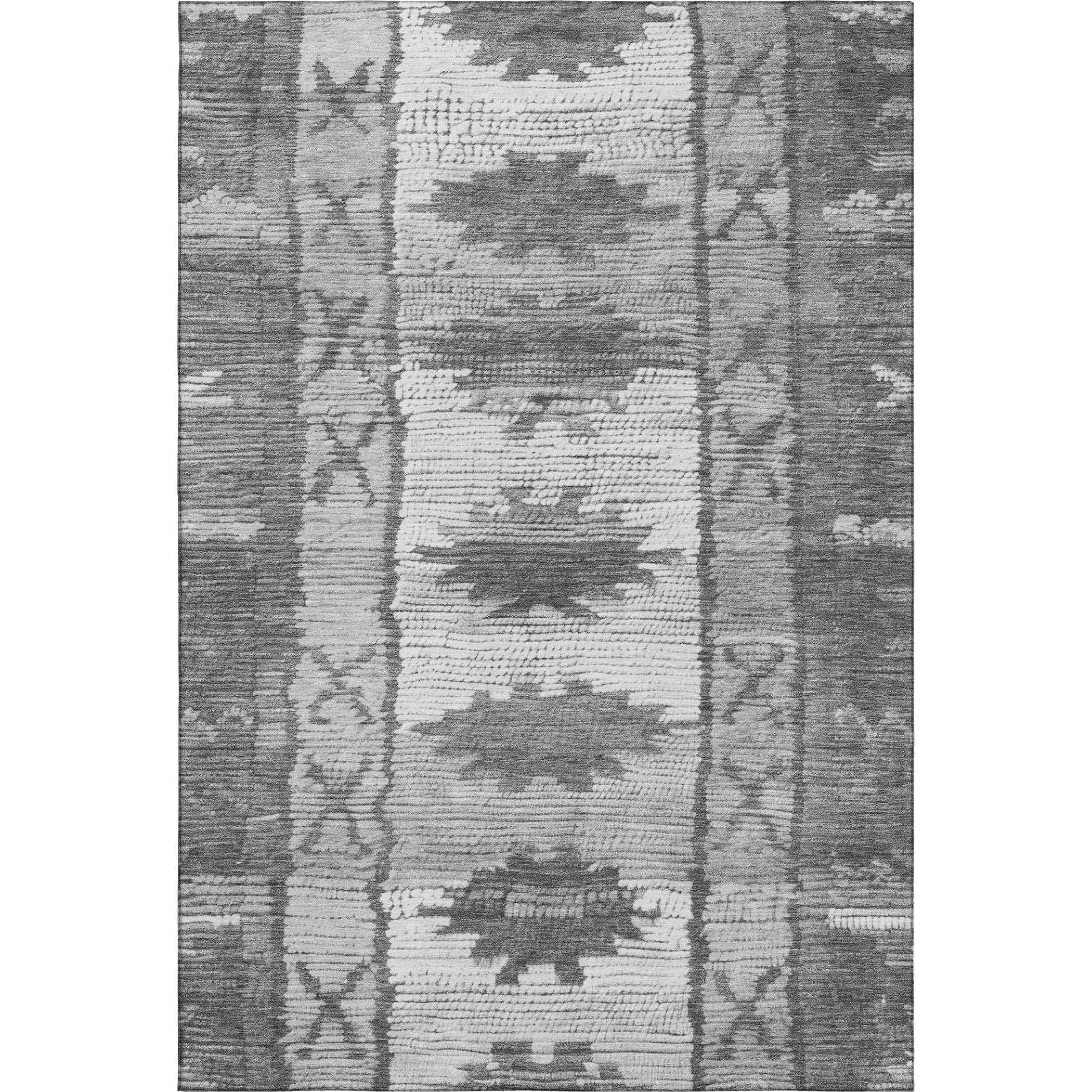 Lucerne Machine Washable Transitional Gray Rug 2'6" x 3'10" #shape_Rectangle