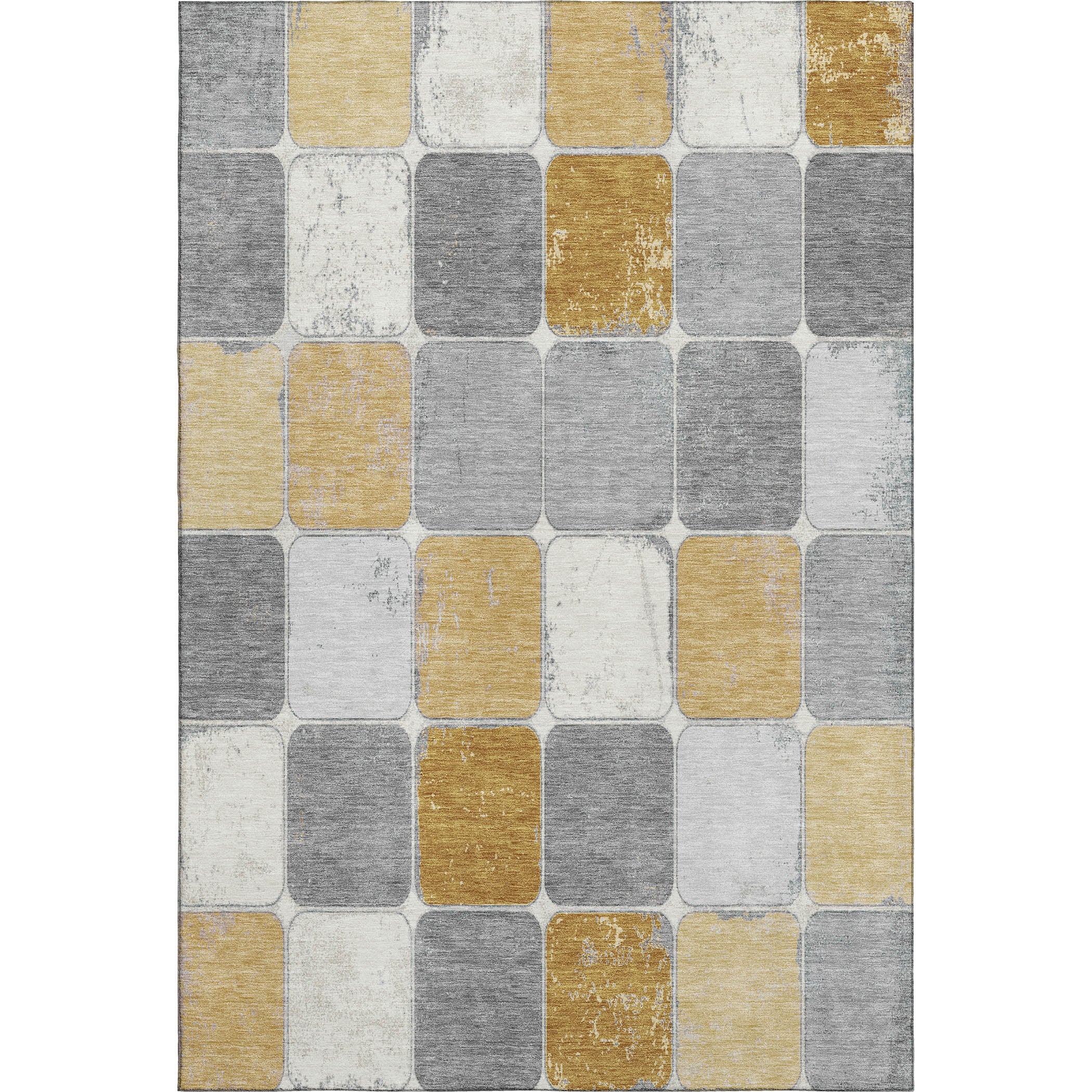 Bruges Machine Washable Transitional Gold Rug 2'6" x 3'10" #shape_Rectangle