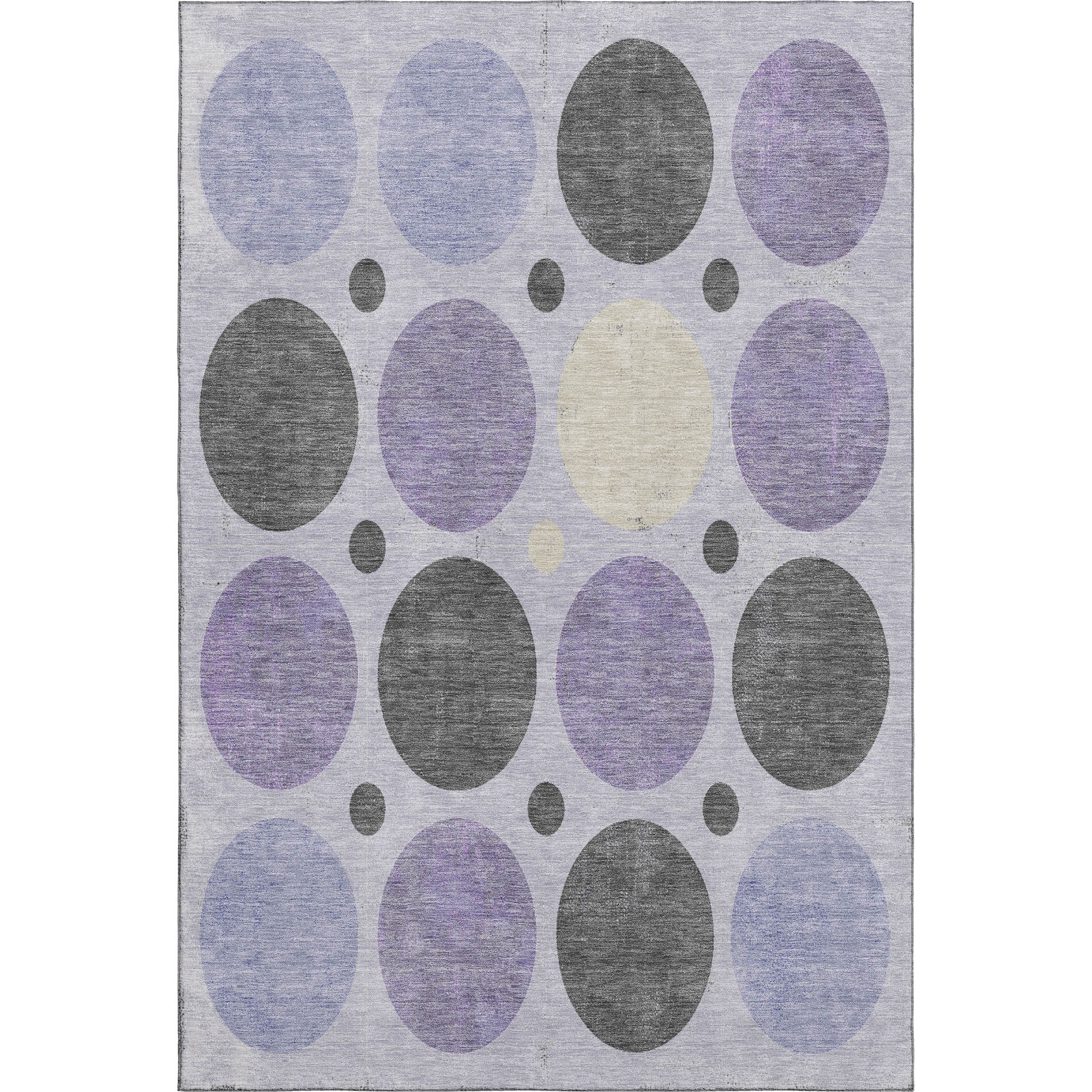Prague Machine Washable Transitional Lavender Purple Rug 2'6" x 3'10" #shape_Rectangle