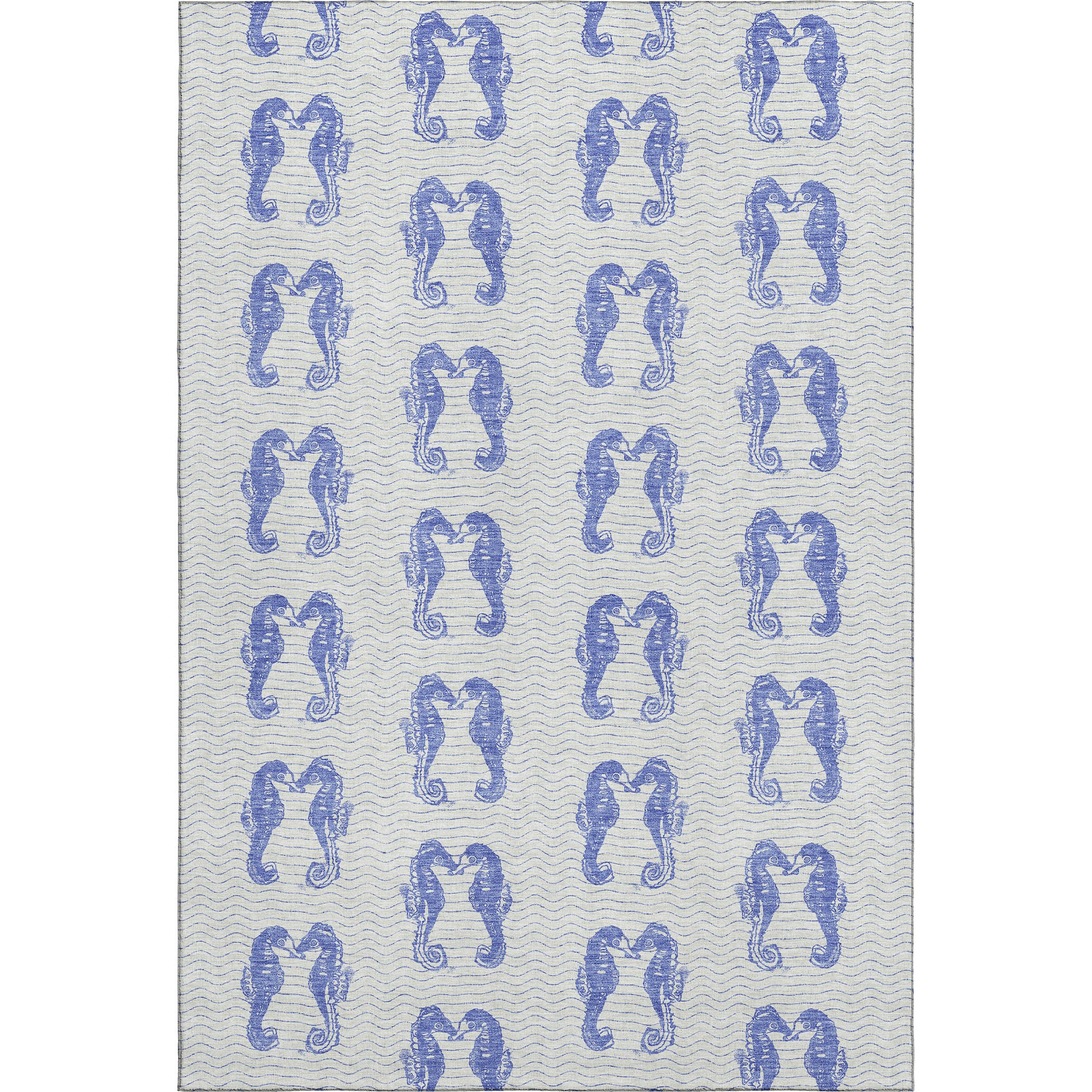 Athens Machine Washable Coastal Blue Navy Rug 2'6" x 3'10" #shape_Rectangle