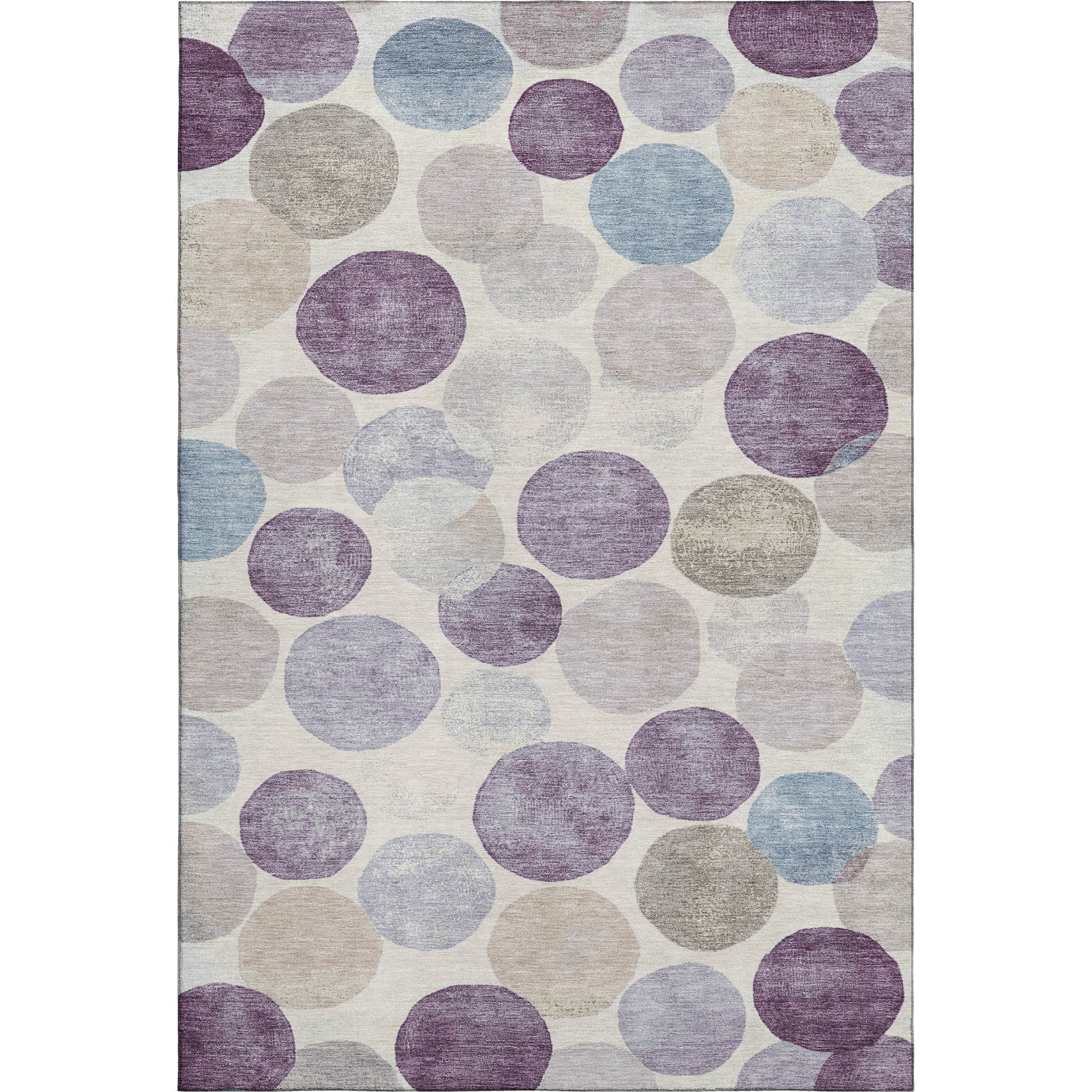 Tallinn Machine Washable Transitional Plum Purple Rug 2'6" x 3'10" #shape_Rectangle