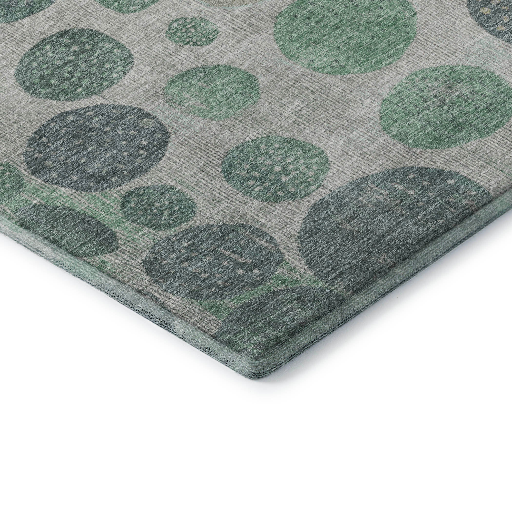 Sintra Machine Washable Transitional Sage Green Rug 1'8" x 2'6" #shape_Rectangle