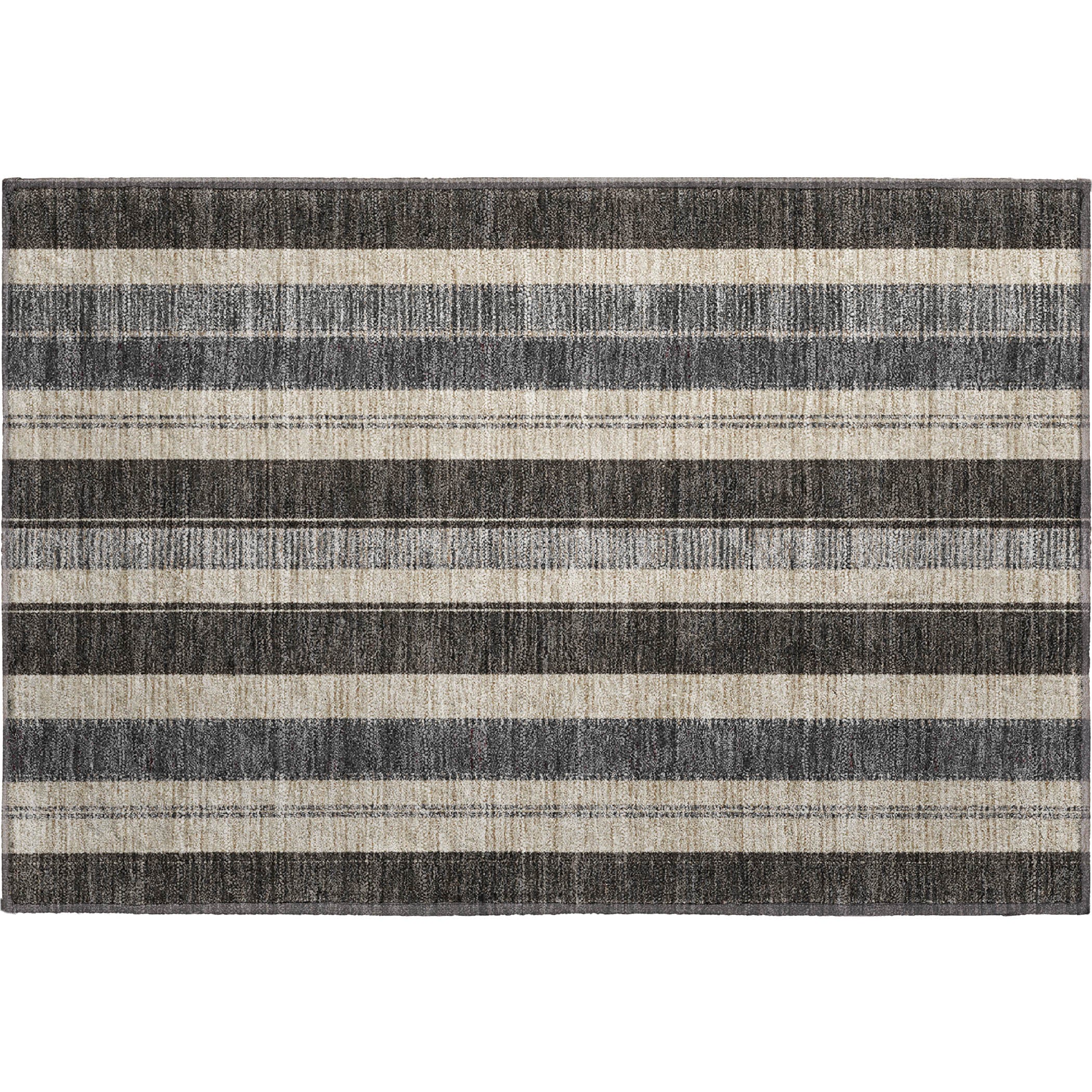 Bogota Machine Washable Transitional Black Rug 1'8" x 2'6" #shape_Rectangle