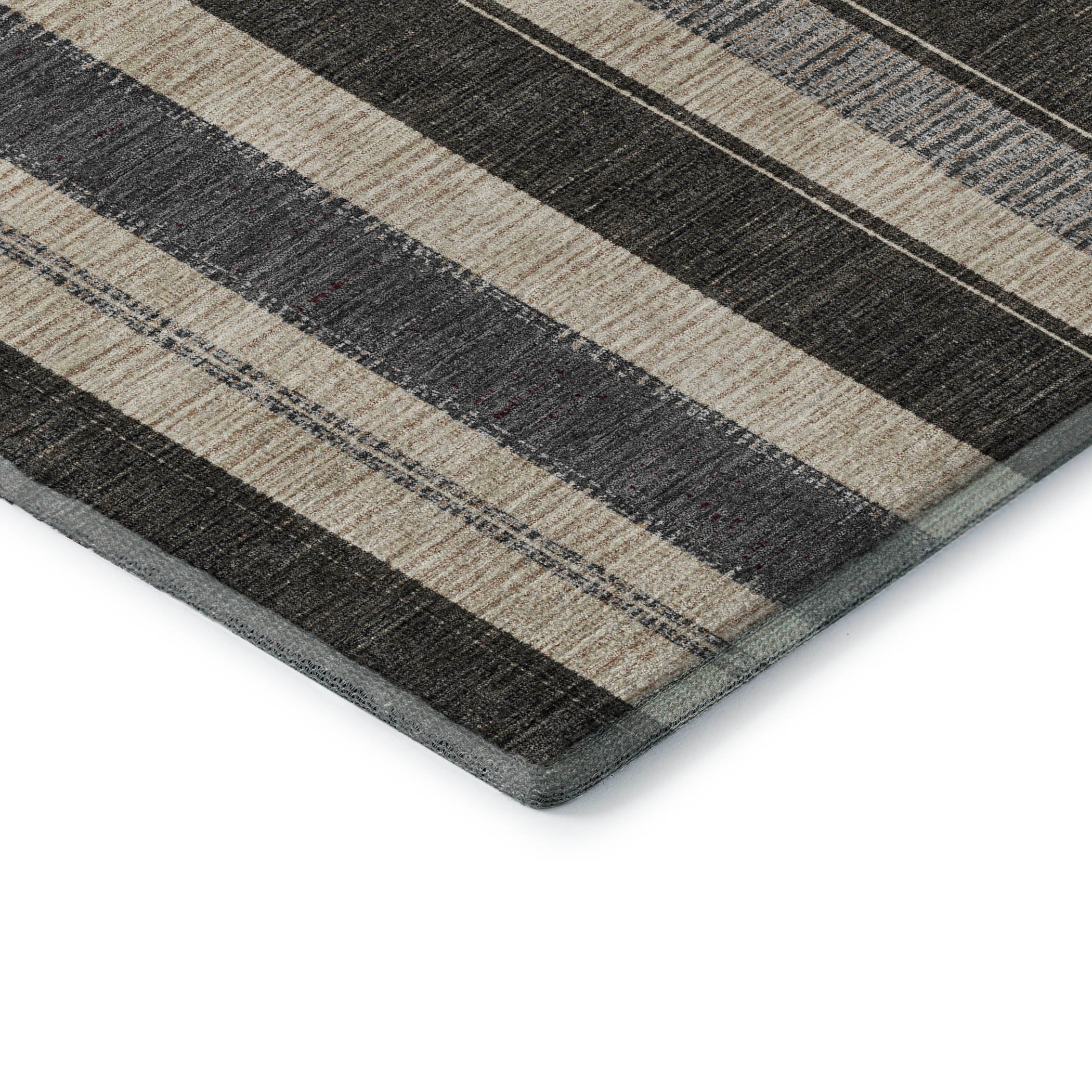 Bogota Machine Washable Transitional Black Rug 1'8" x 2'6" #shape_Rectangle