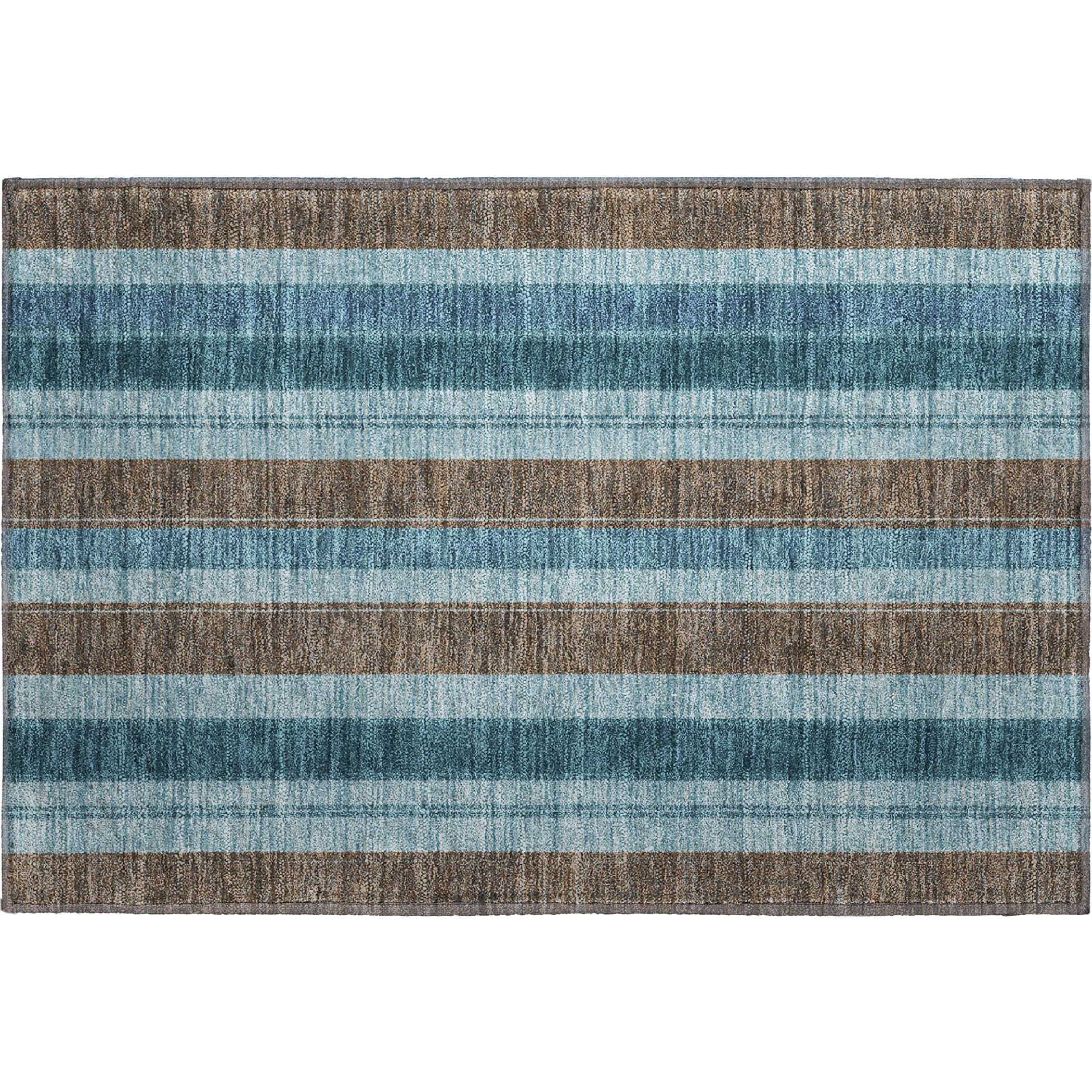 Bogota Machine Washable Transitional Teal Rug 1'8" x 2'6" #shape_Rectangle
